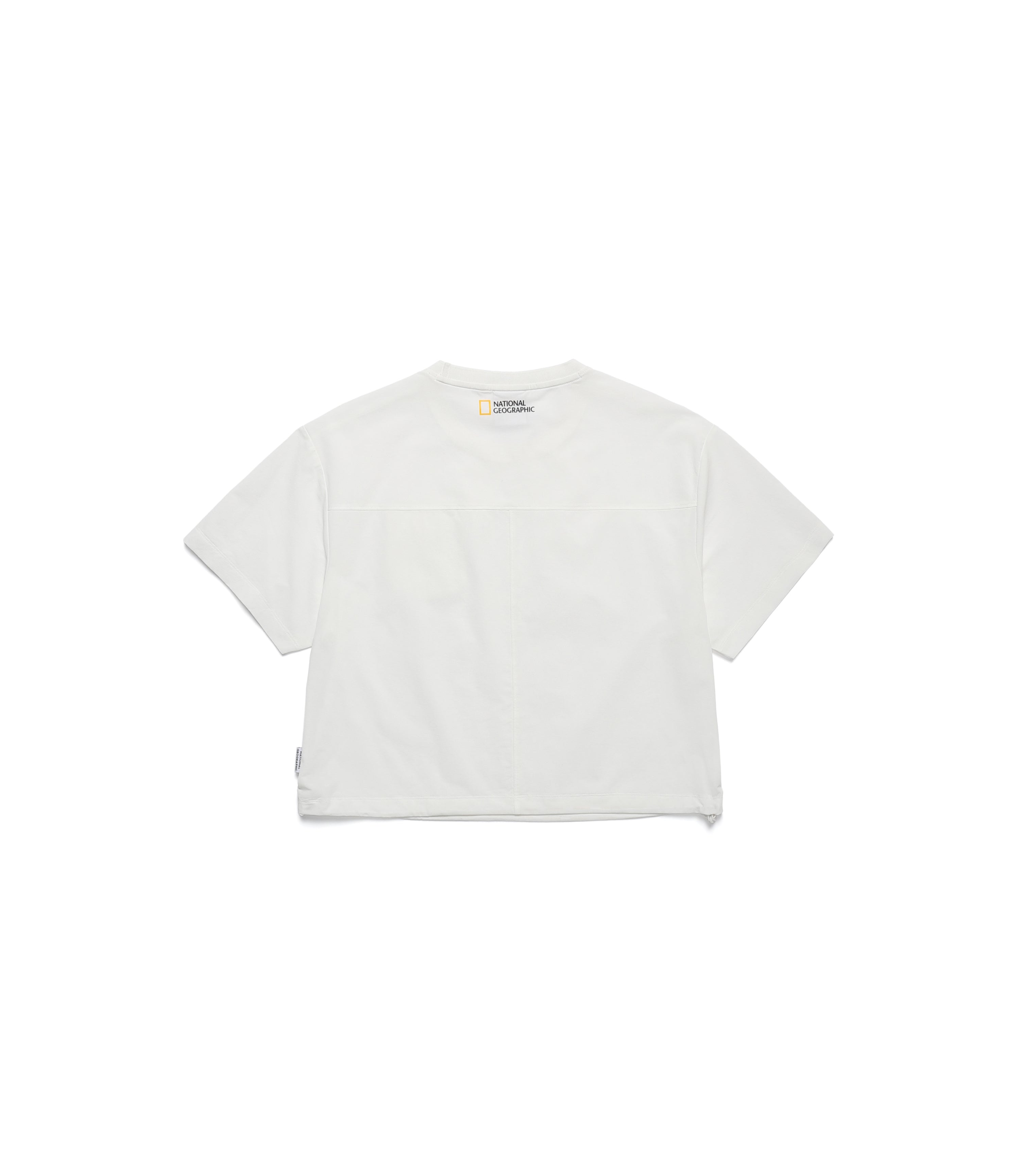 Women's Frozen Air Semi Crop Pocket Short Sleeve Tee<br>BIRCH