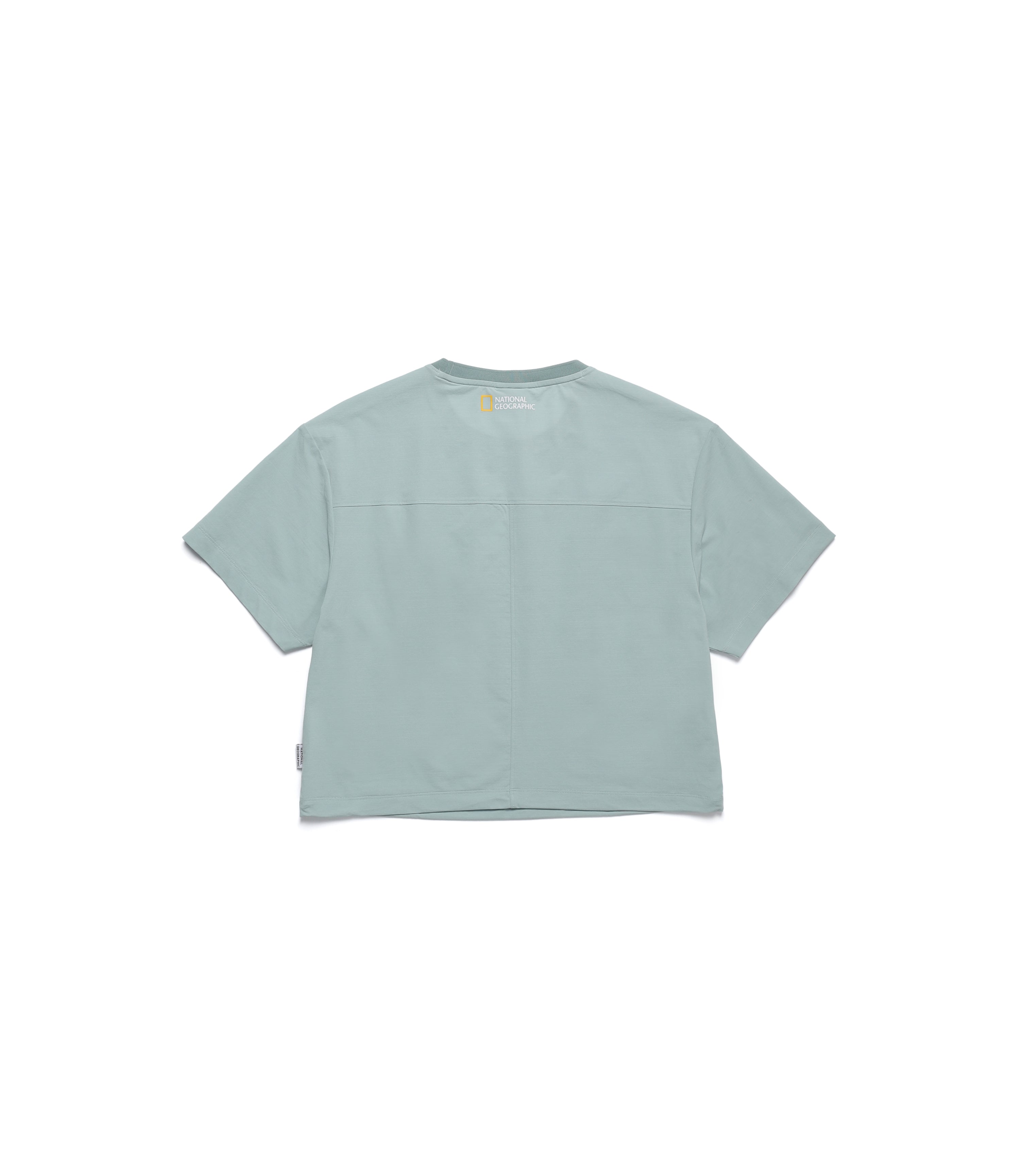 Women's Frozen Air Semi Crop Pocket Short Sleeve Tee<br>JADE