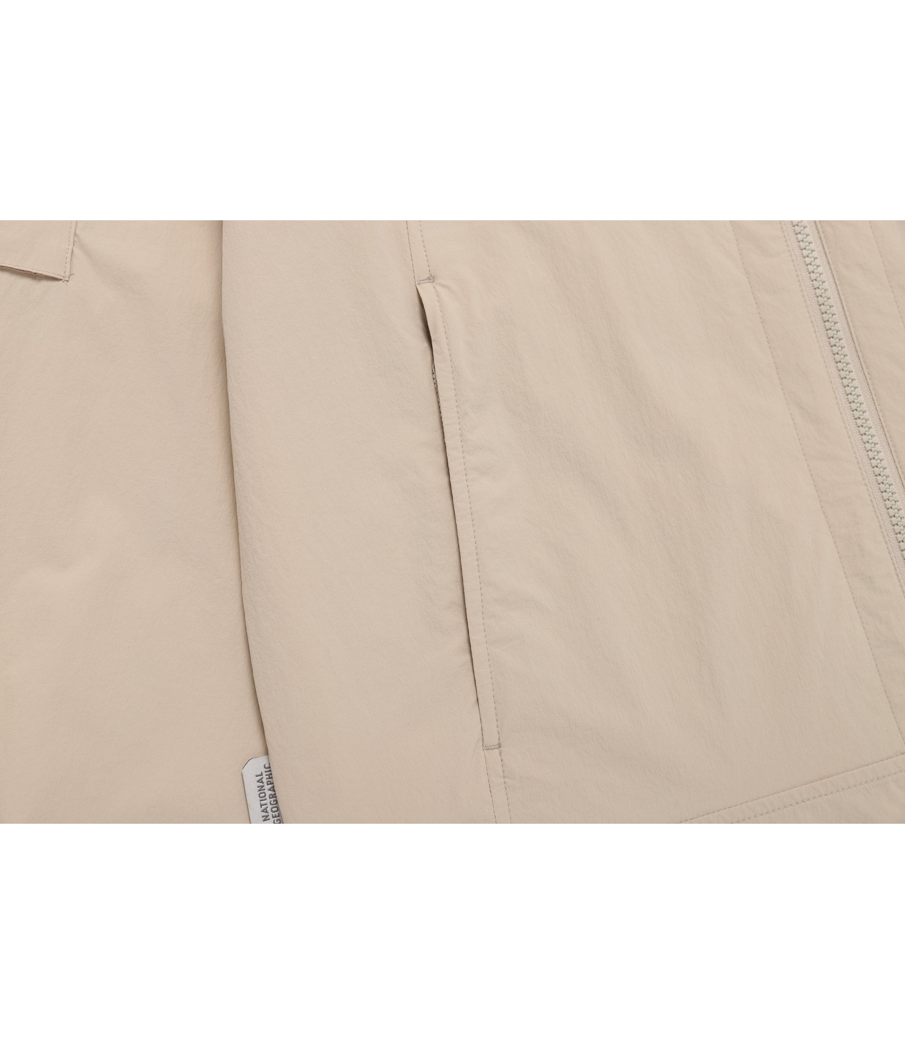 Unisex ADELIE Stretch Full Zip-Up Hooded Jumper<br>L/BEIGE