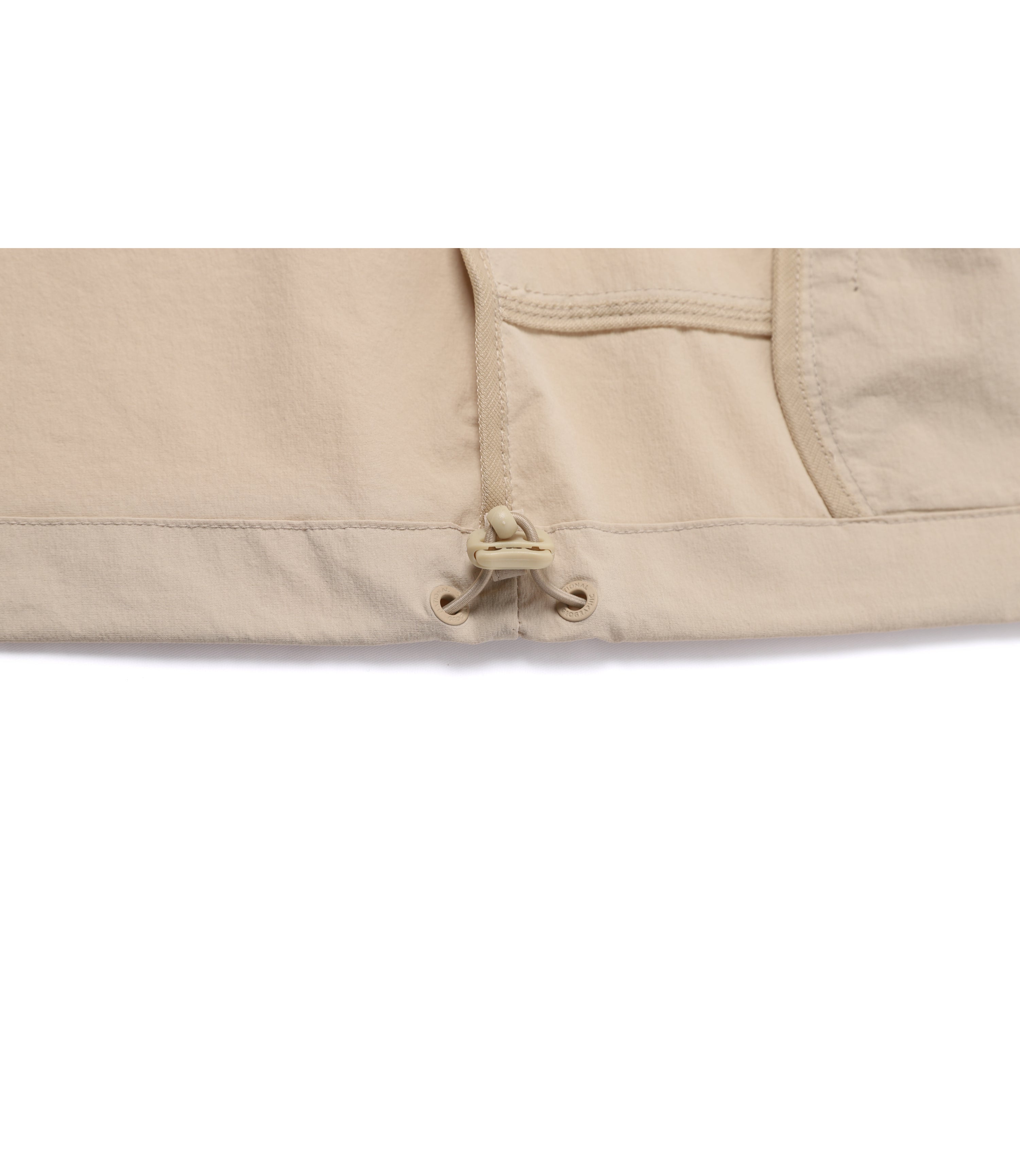 Unisex ADELIE Stretch Full Zip-Up Hooded Jumper<br>L/BEIGE