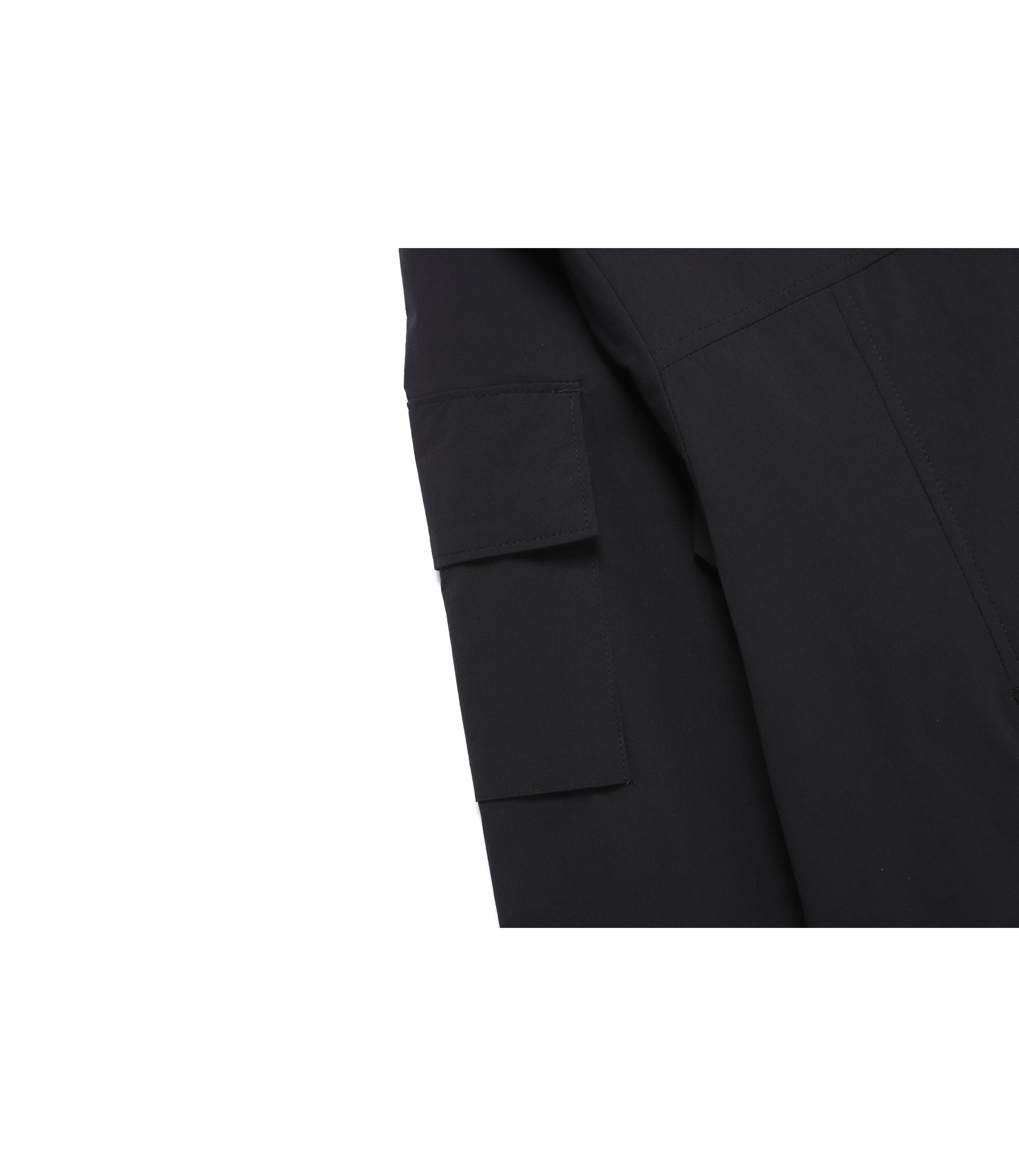 Unisex ADELIE Stretch Full Zip-Up Hooded Jumper<br>BLACK