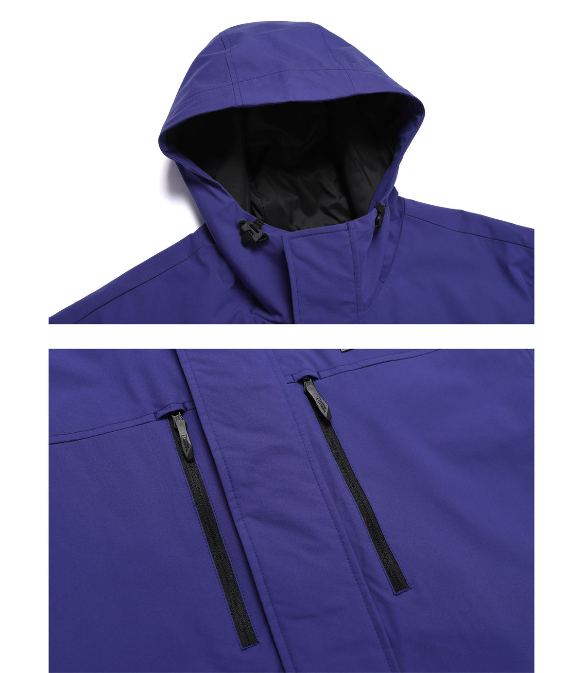 Unisex 2-Layer Color Block Jumper<br>PURPLE