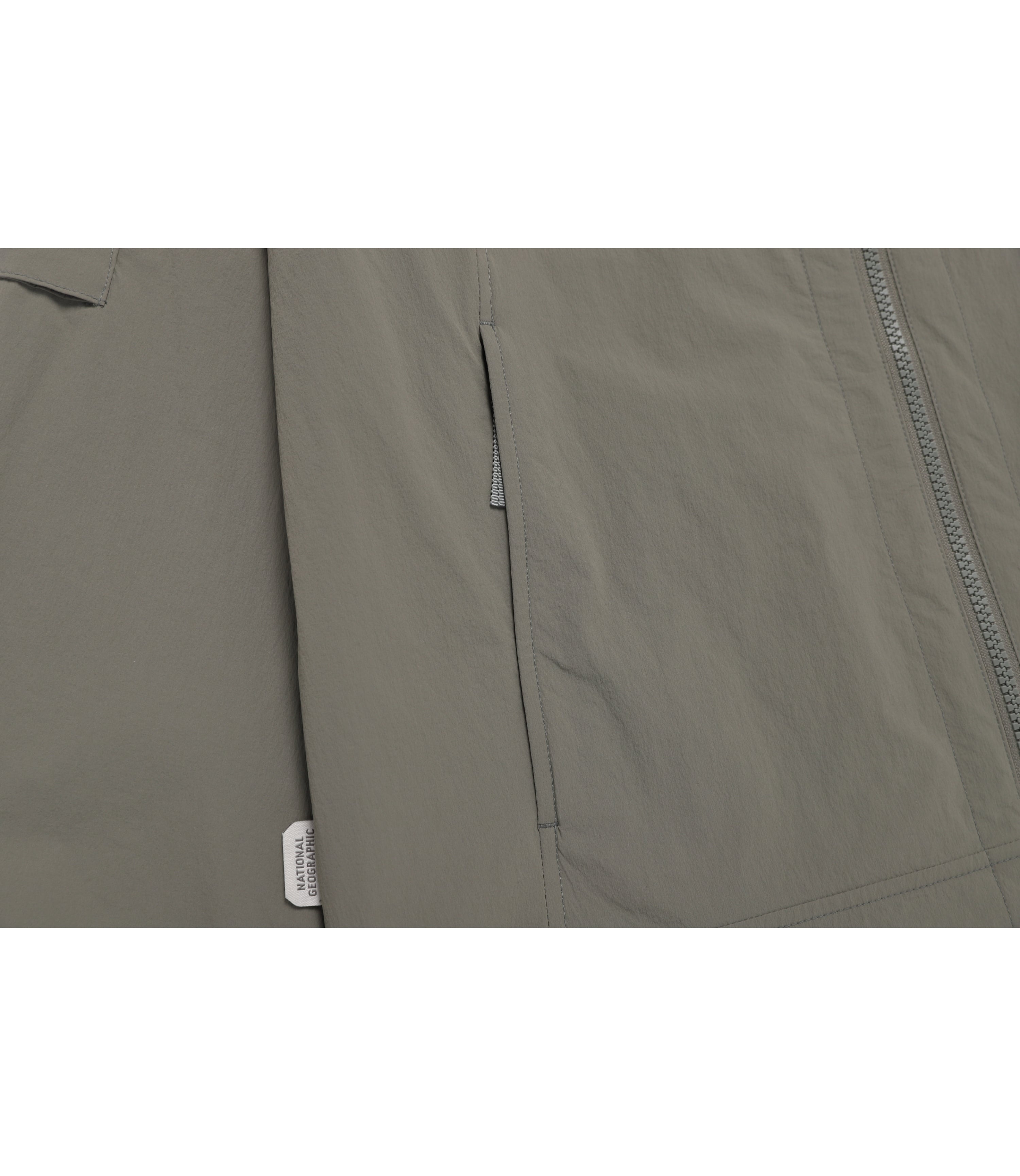 Unisex ADELIE Stretch Full Zip-Up Hooded Jumper<br>G/KHAKI