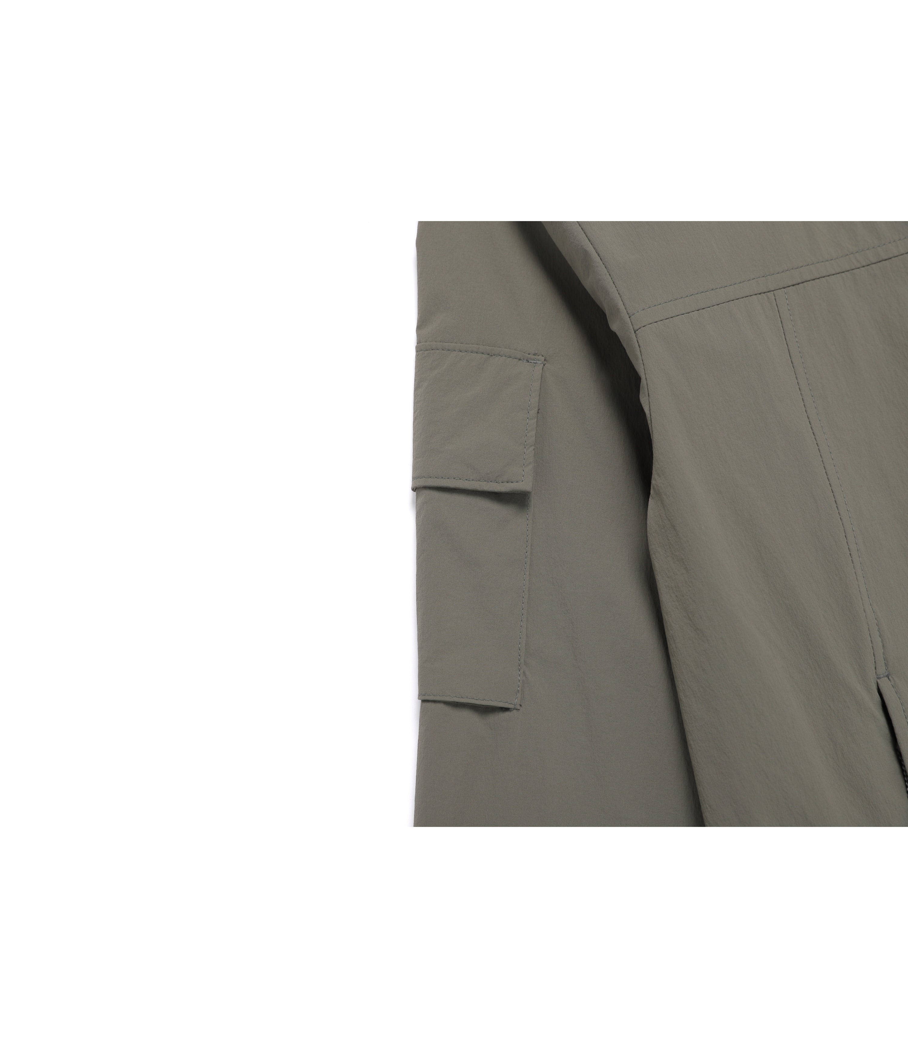 Unisex ADELIE Stretch Full Zip-Up Hooded Jumper<br>G/KHAKI