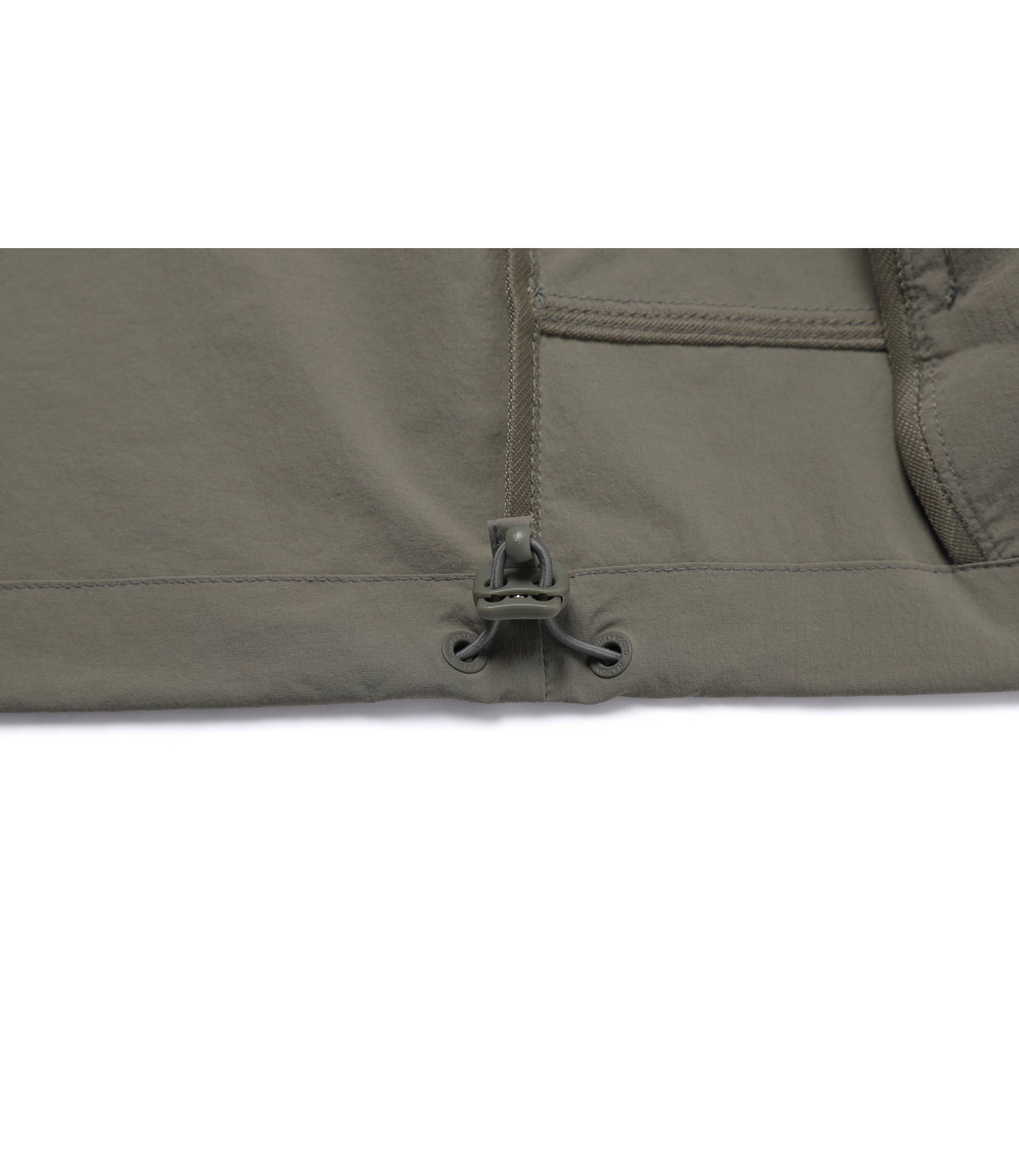 Unisex ADELIE Stretch Full Zip-Up Hooded Jumper<br>G/KHAKI