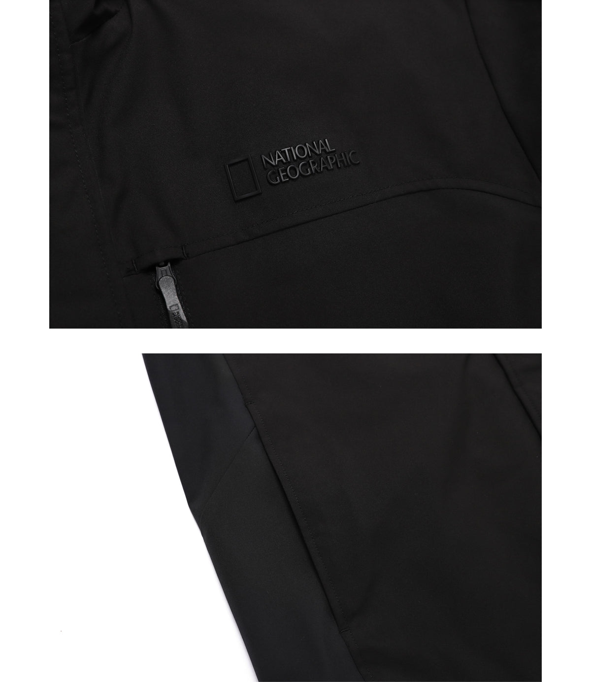 Unisex 2-Layer Color Block Jumper<br>BLACK