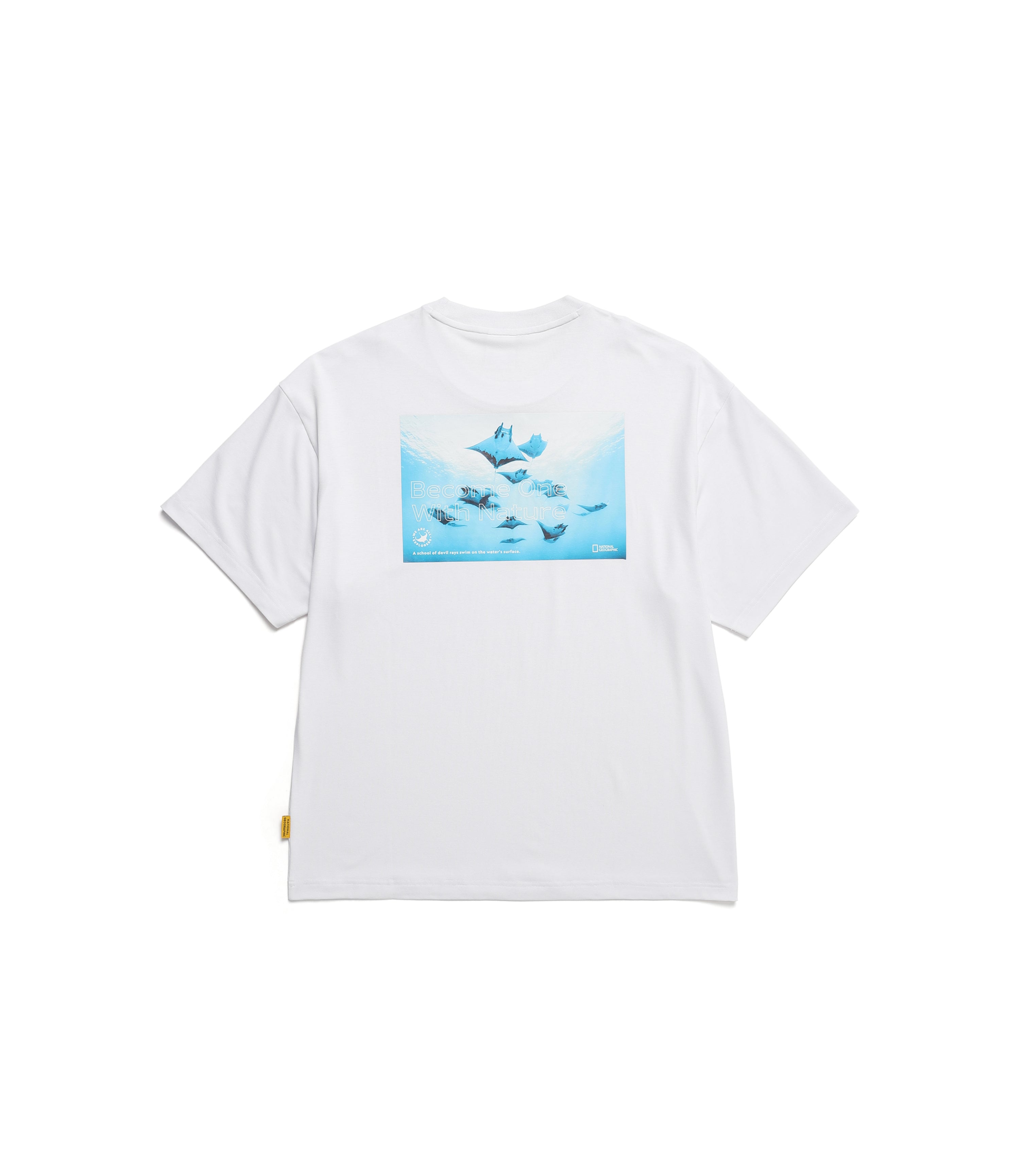 Unisex Drysil Stingray Graphic Short Sleeve Tee<br>WHITE