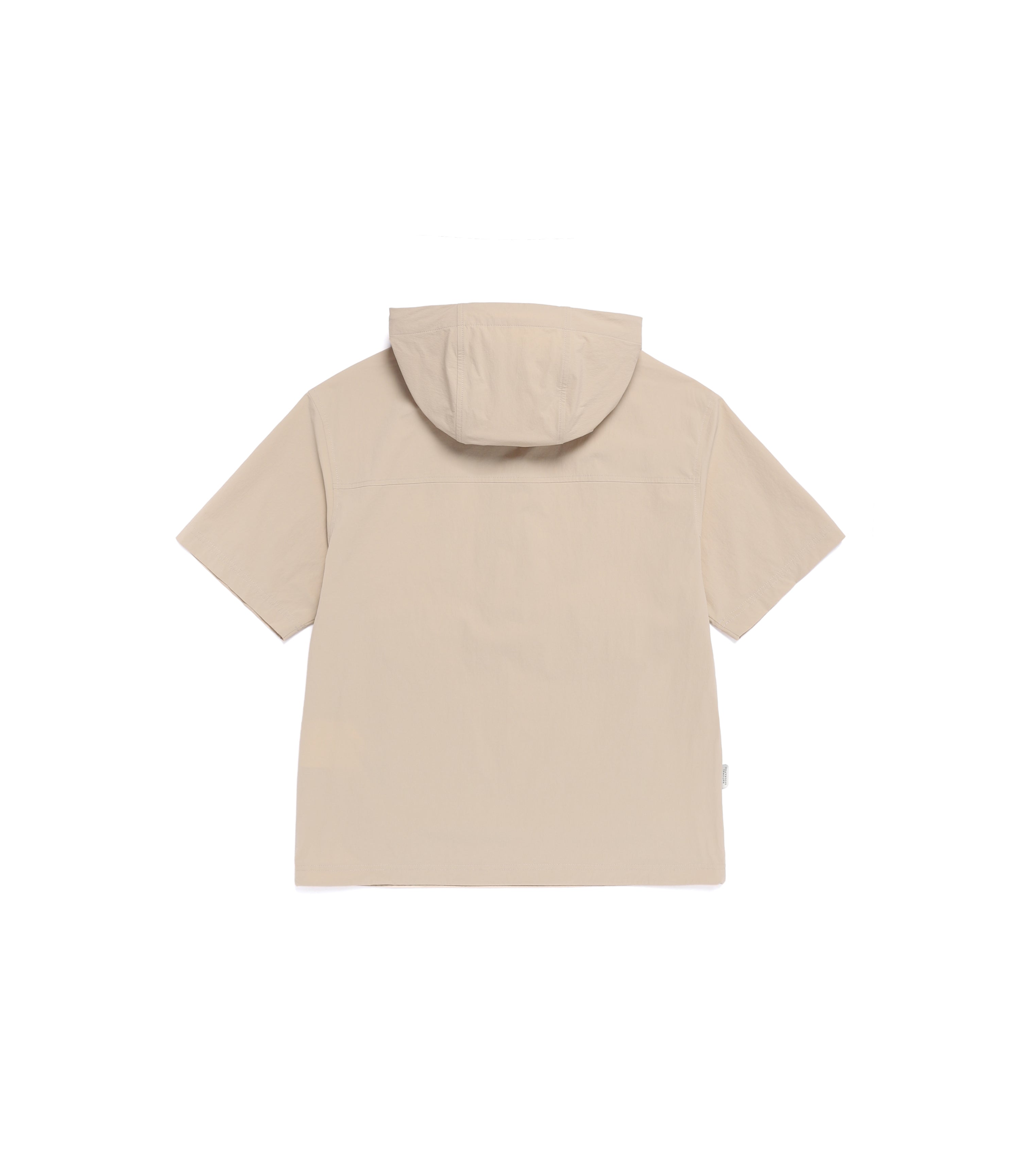 Unisex Freeze Stretch Semi-Overfit Hooded Anorak<br>L/BEIGE