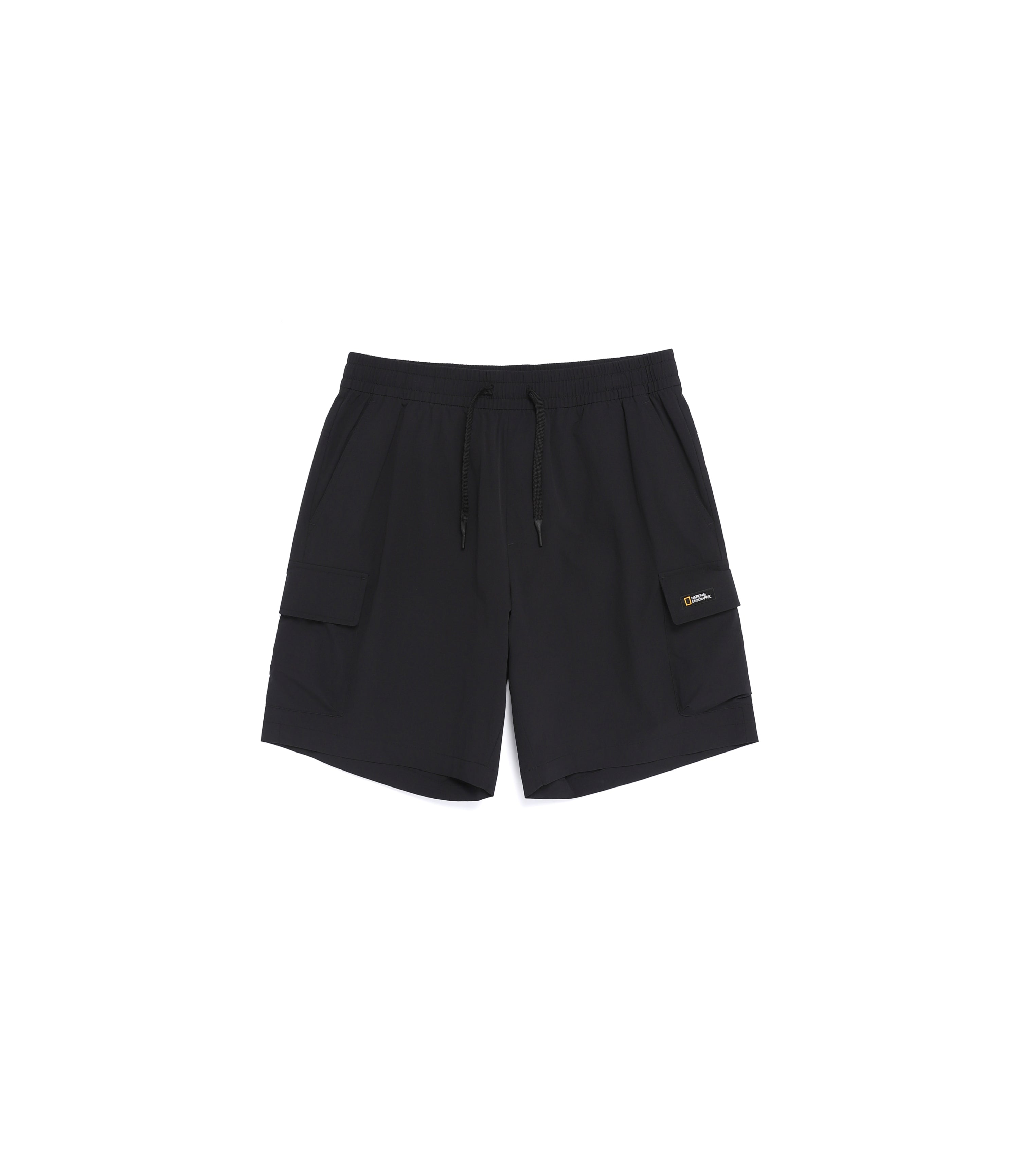 Unisex Freeze Stretch Knee-Length Cargo Shorts<br>BLACK