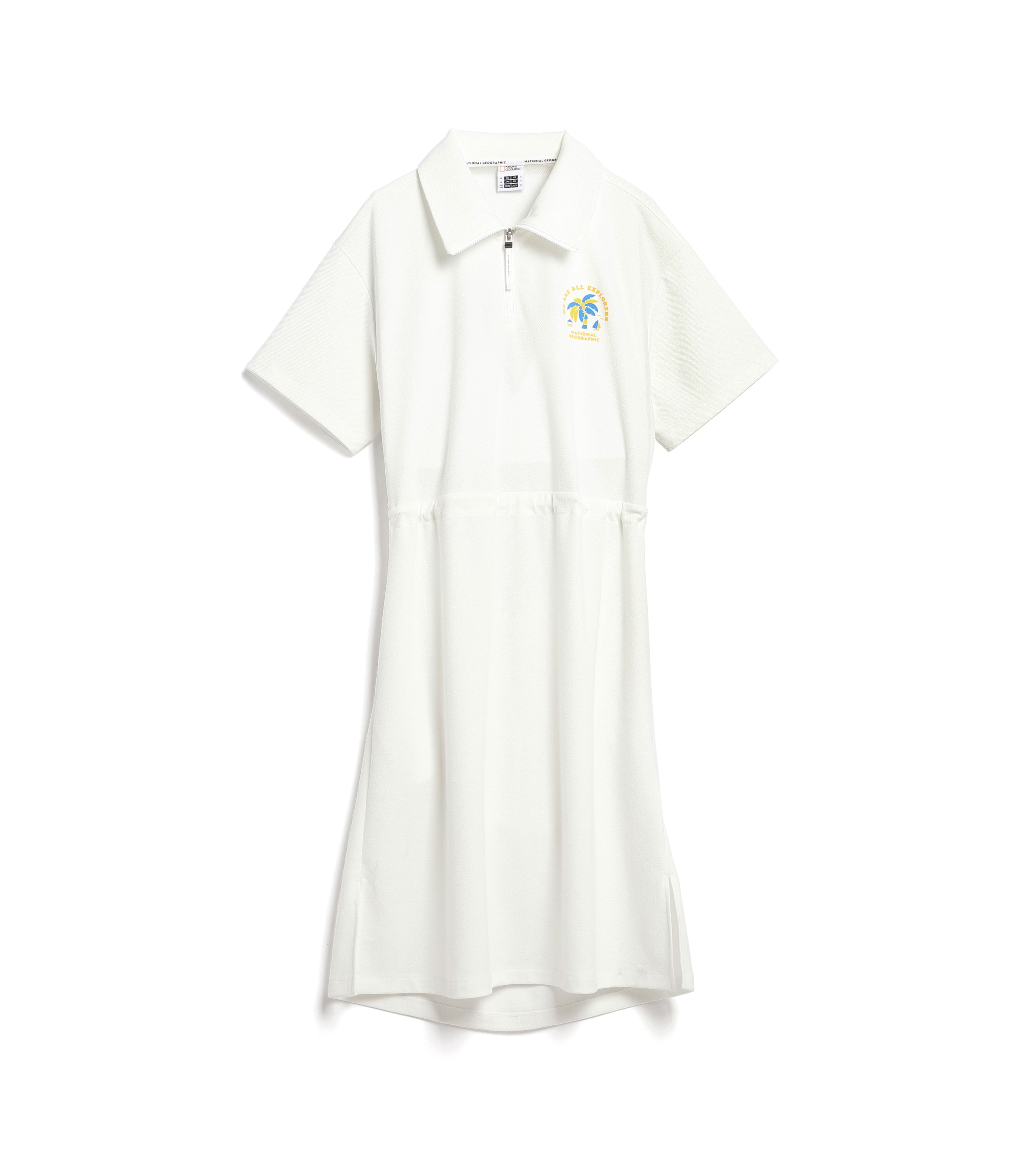 Women's Short Sleeve Beach One Piece<br>IVORY