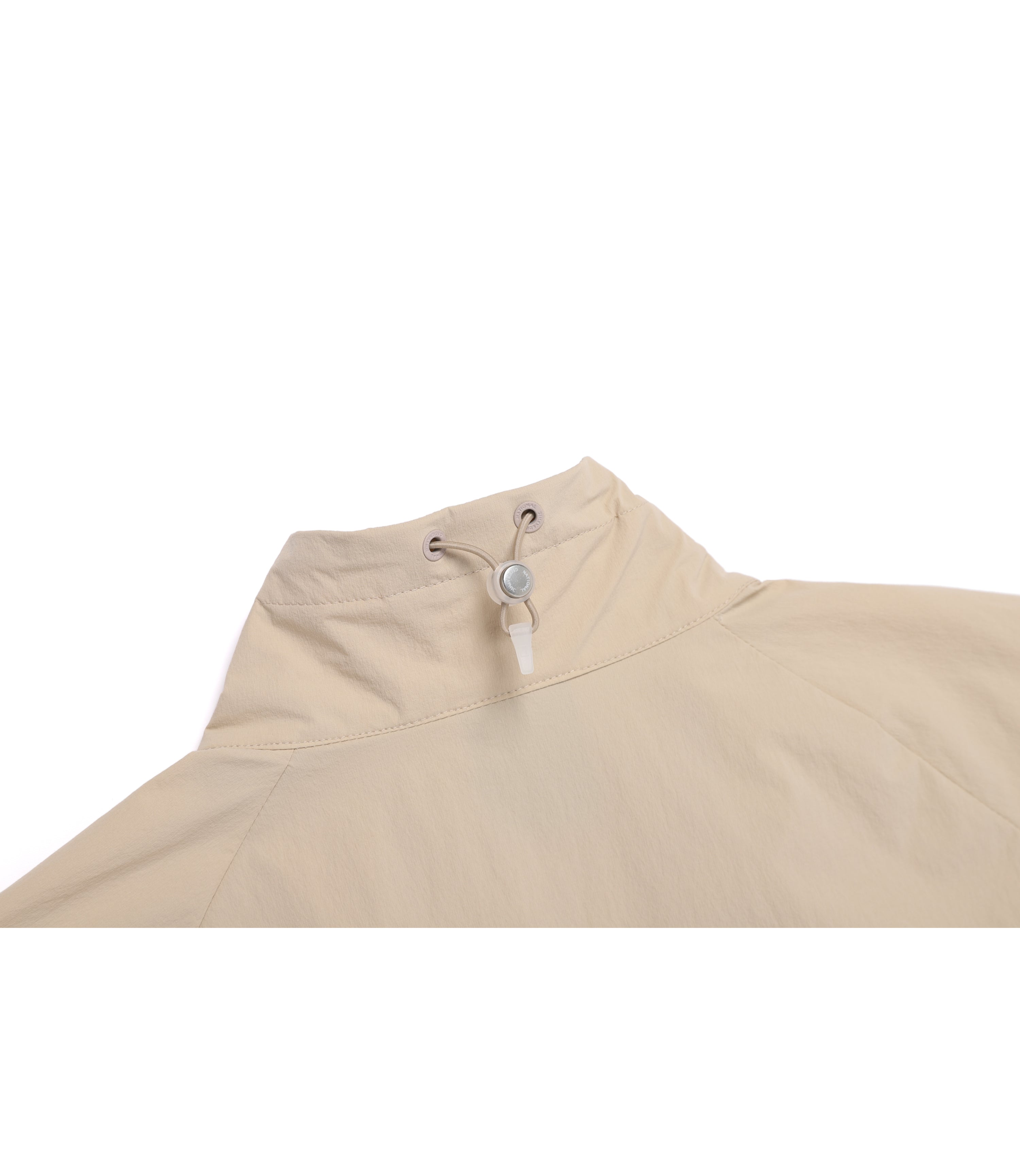 Women's Freeze Stretch Stand Neck Short Sleeve Full Zip-Up<br>L/BEIGE