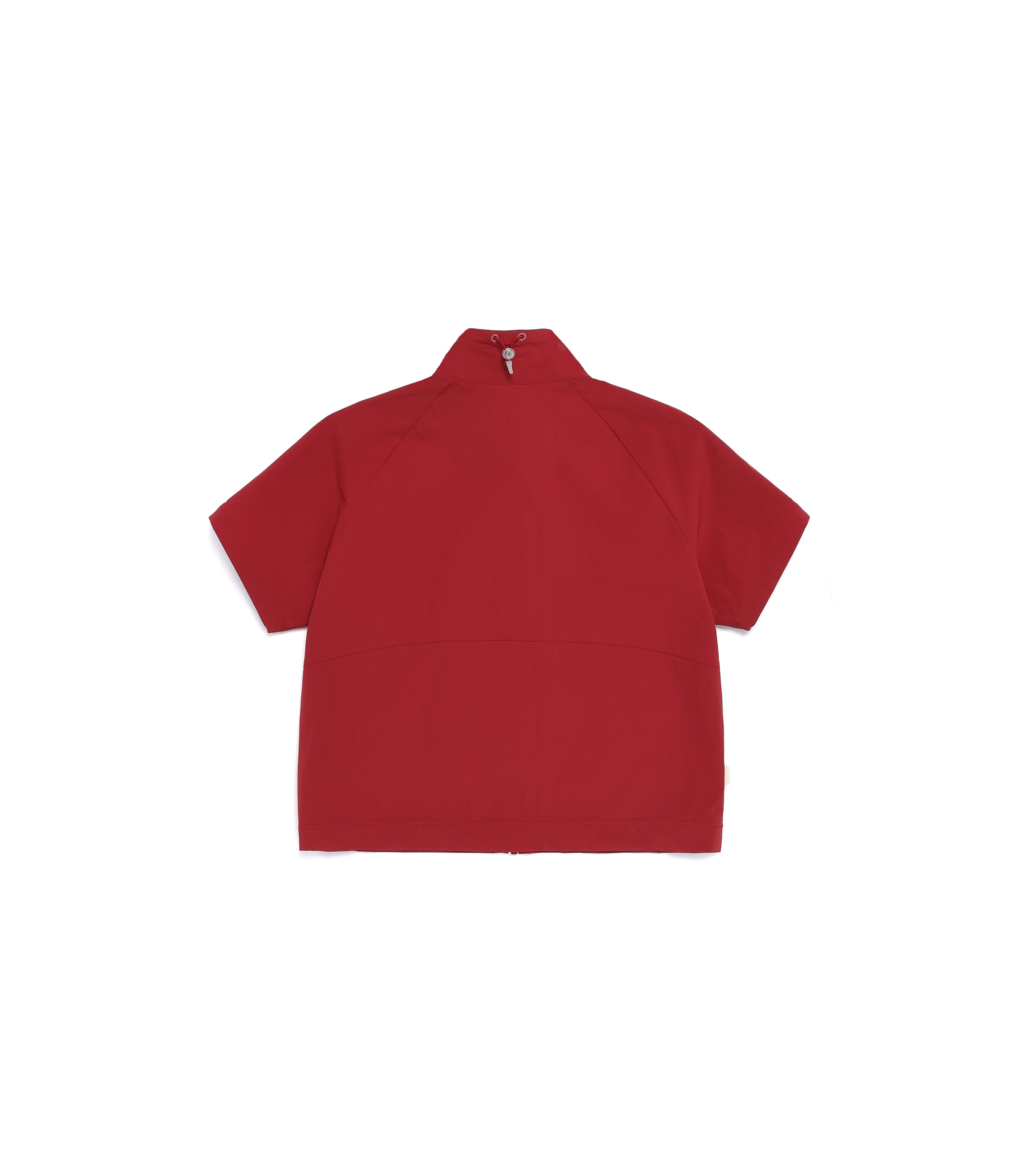 Women's Freeze Stretch Stand Neck Short Sleeve Full Zip-Up<br>DEEP ROSE
