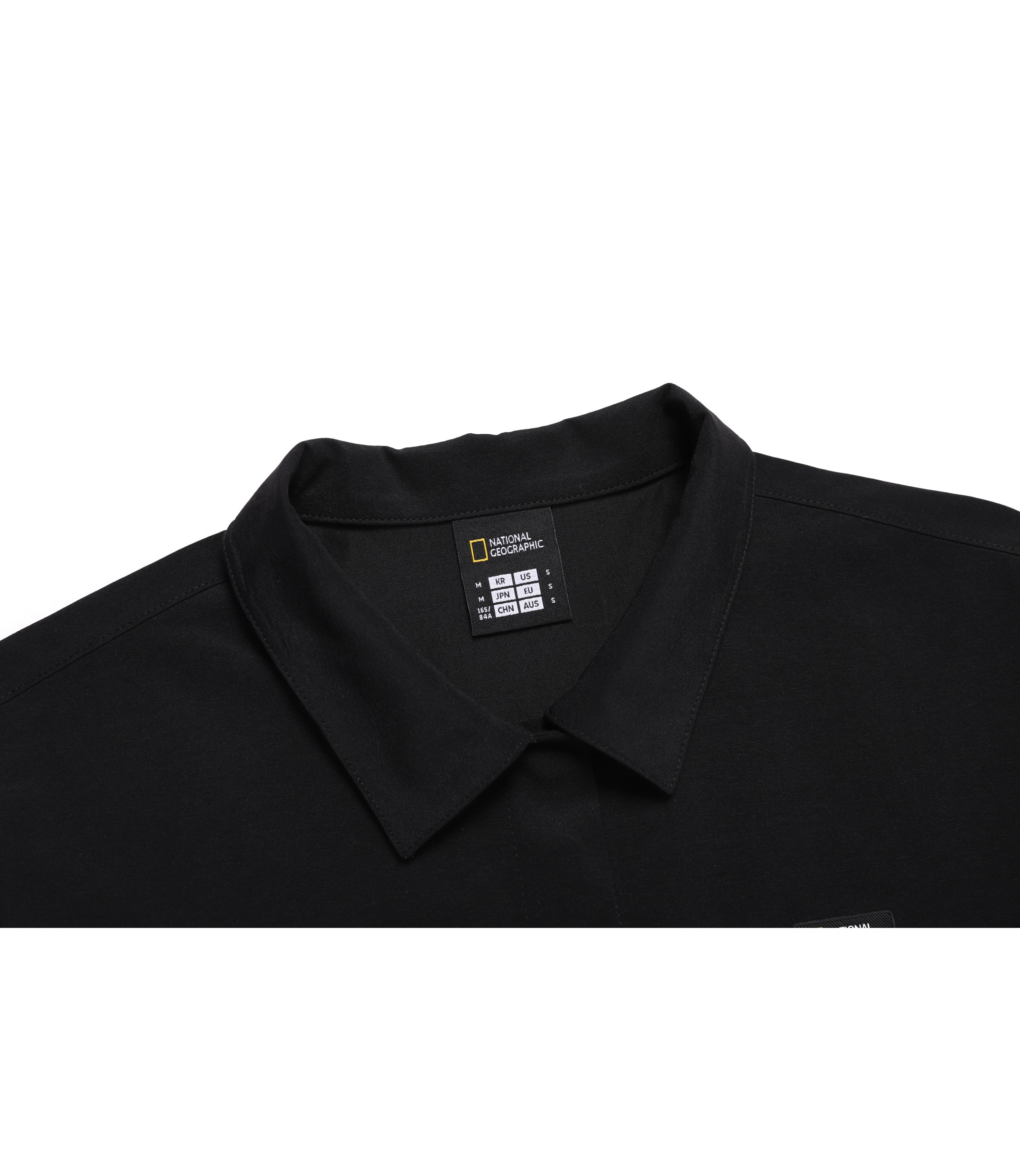 Women's Frozen Air Semi Crop Short Sleeve Shirt<br>CARBON BLACK