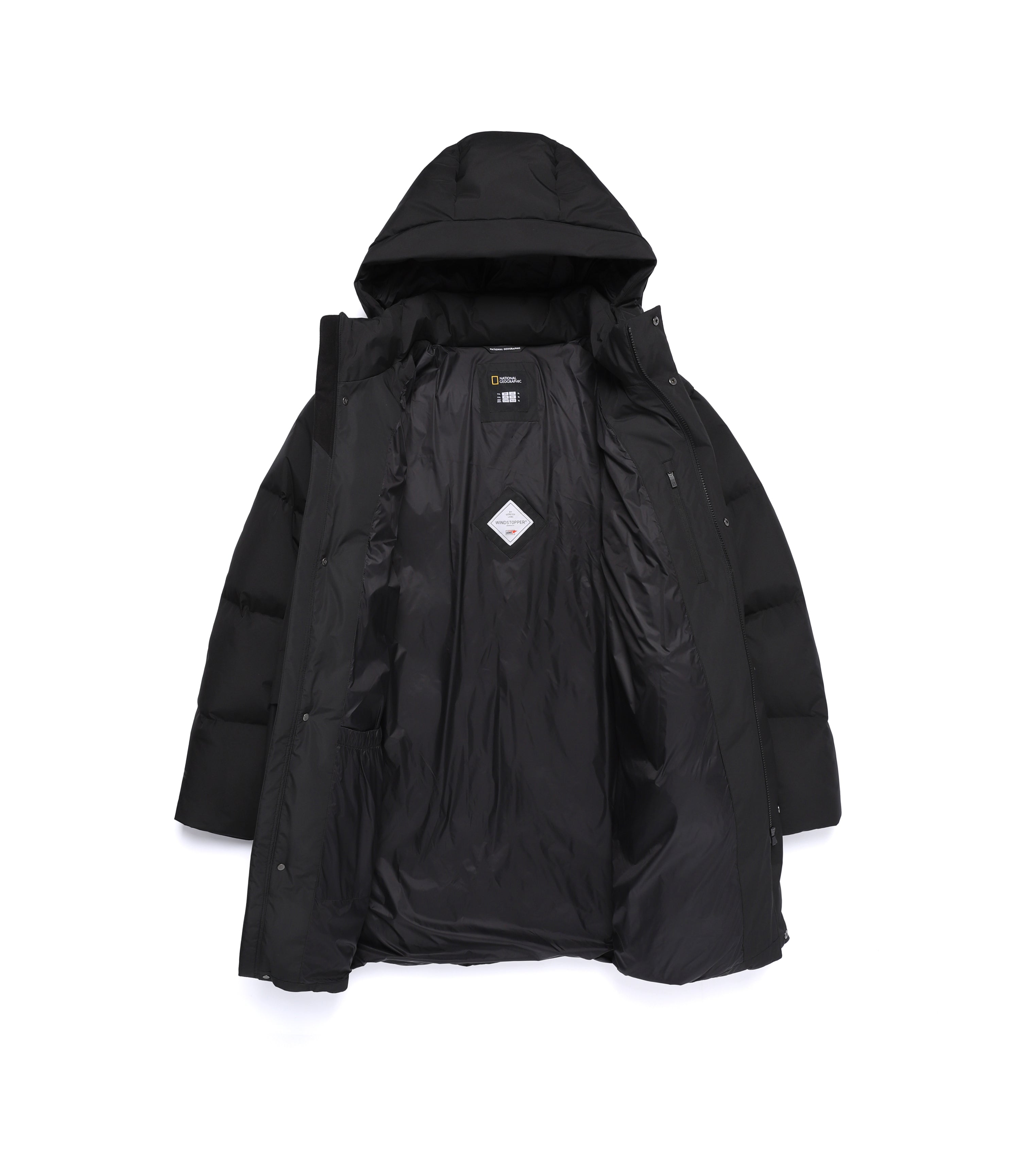 Unisex ATLAS Windstopper By Gore-Tex Labs Middle Goose Down<br>BLACK