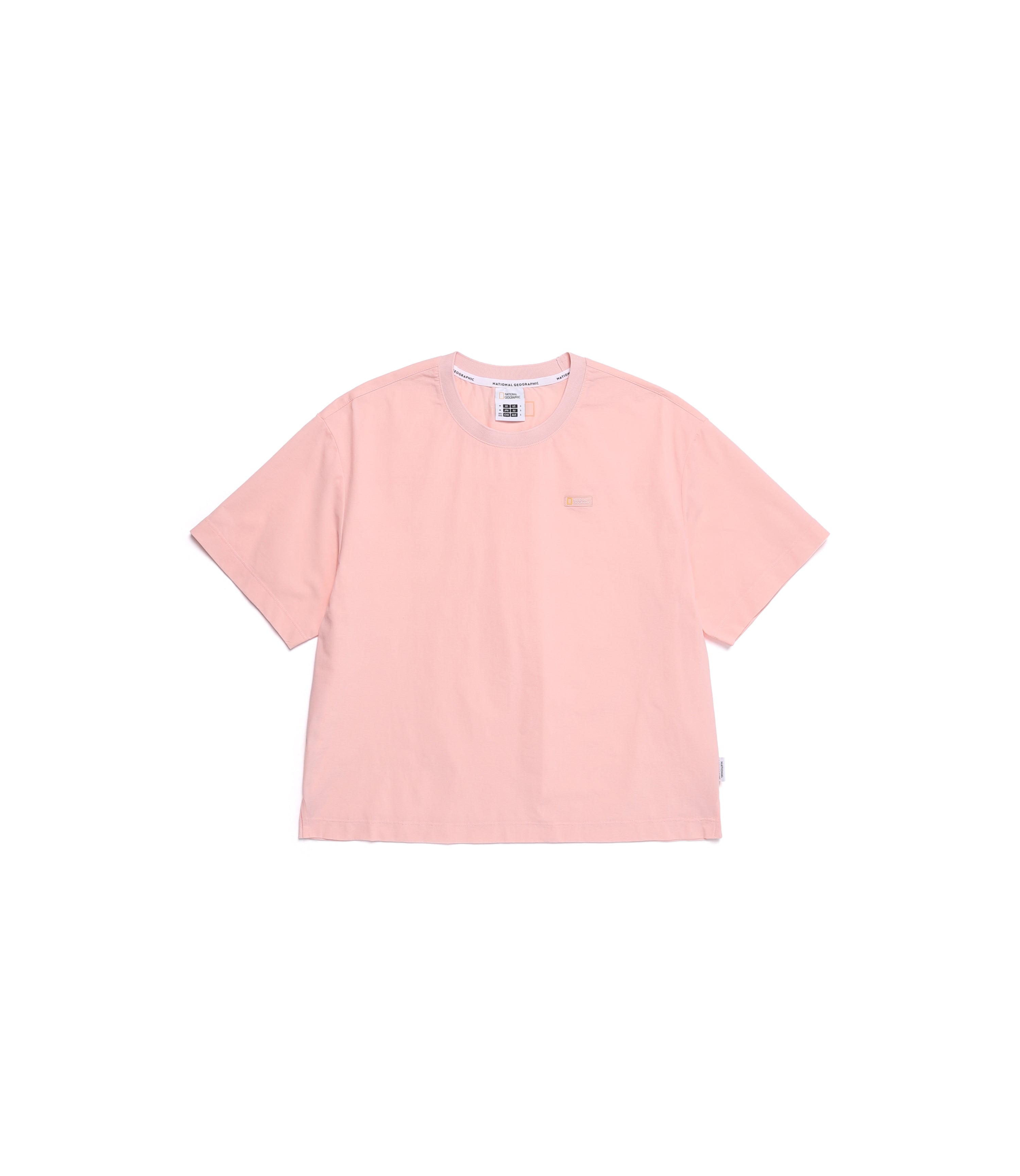 Women's Frozen Air Semi Crop Short Sleeve Tee<br>L/PINK