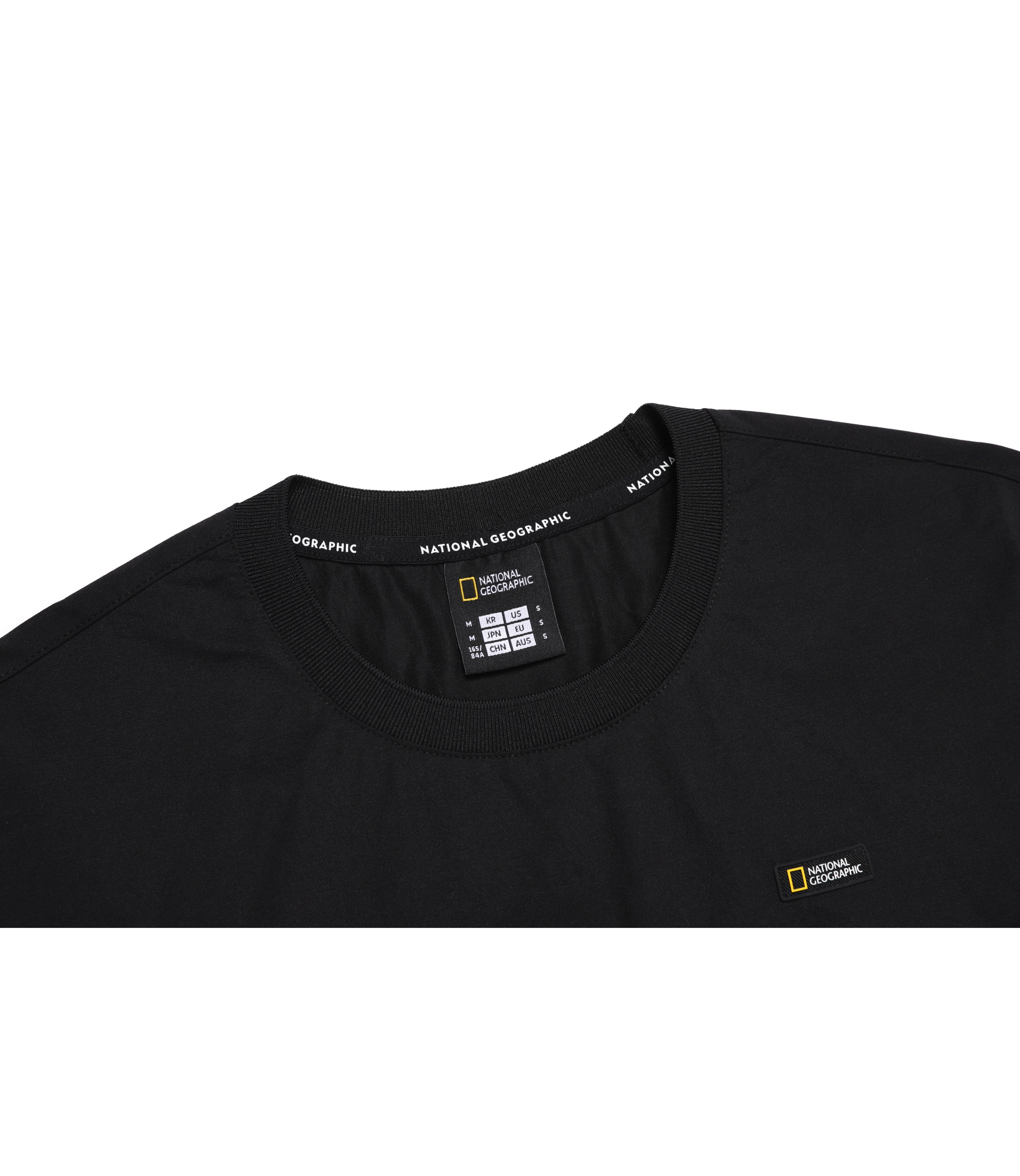 Women's Frozen Air Semi Crop Short Sleeve Tee<br>CARBON BLACK