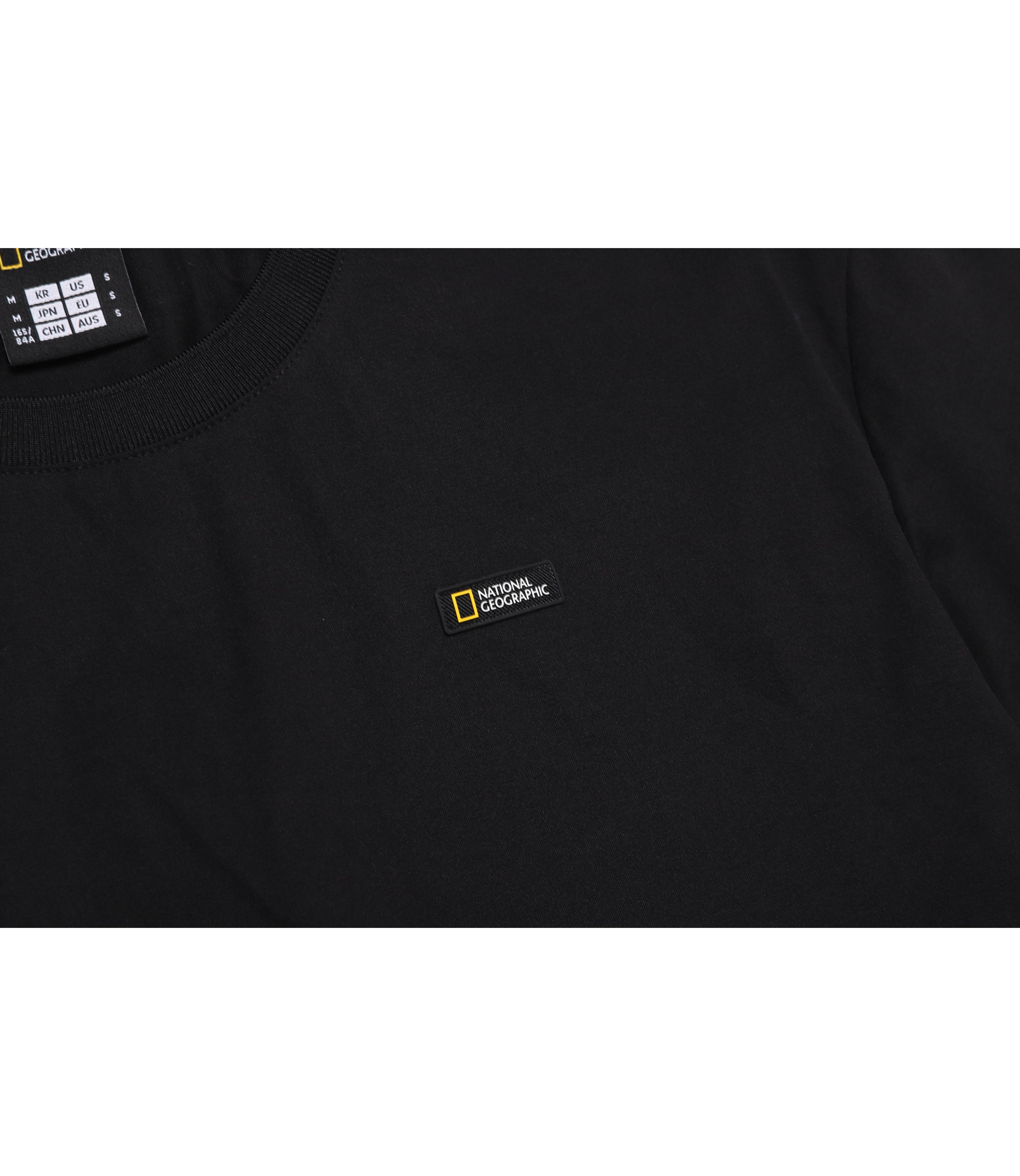 Women's Frozen Air Semi Crop Short Sleeve Tee<br>CARBON BLACK
