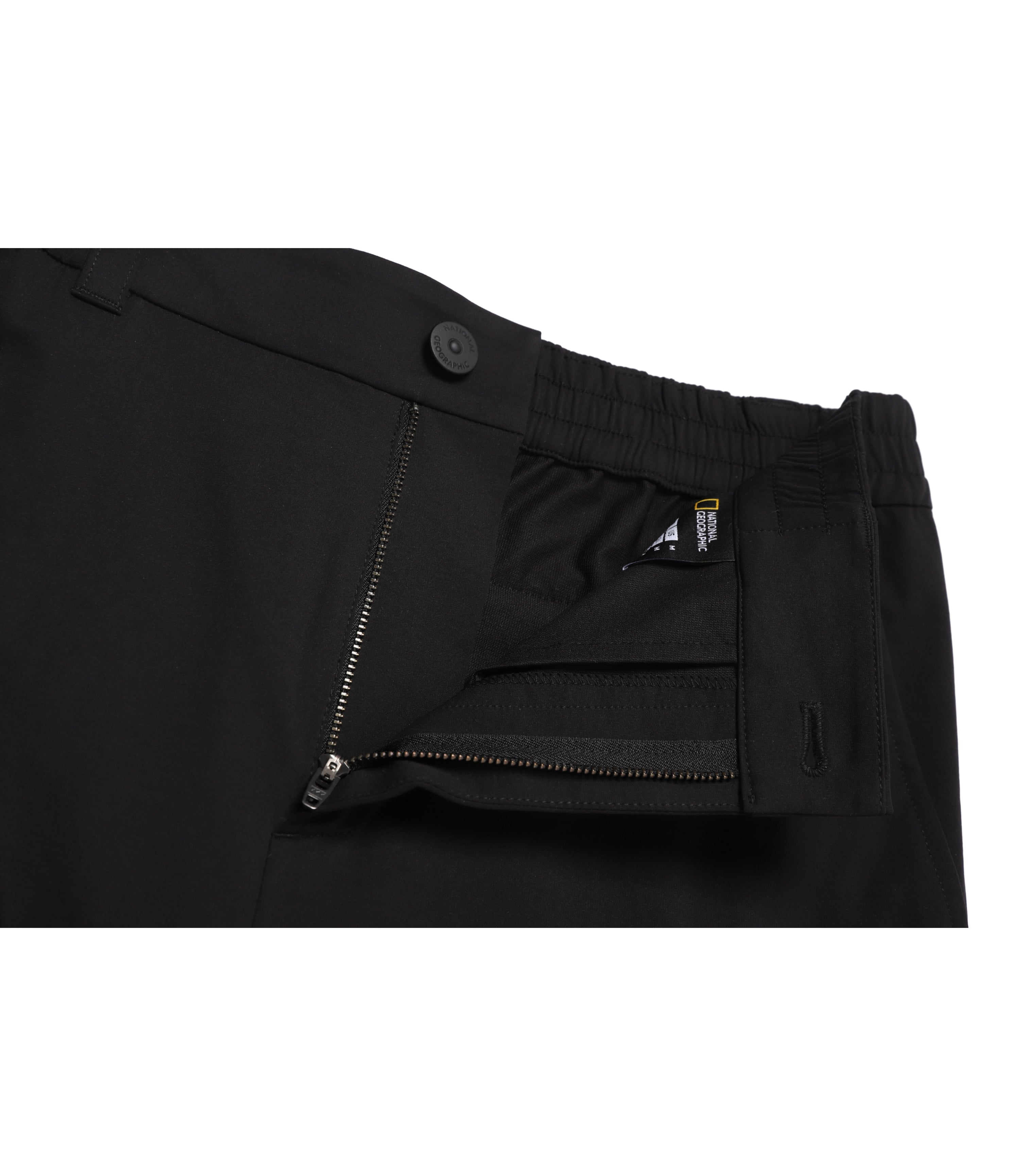 Men's Cargo Pocket Basic Fit Jogger Pants<br>BLACK