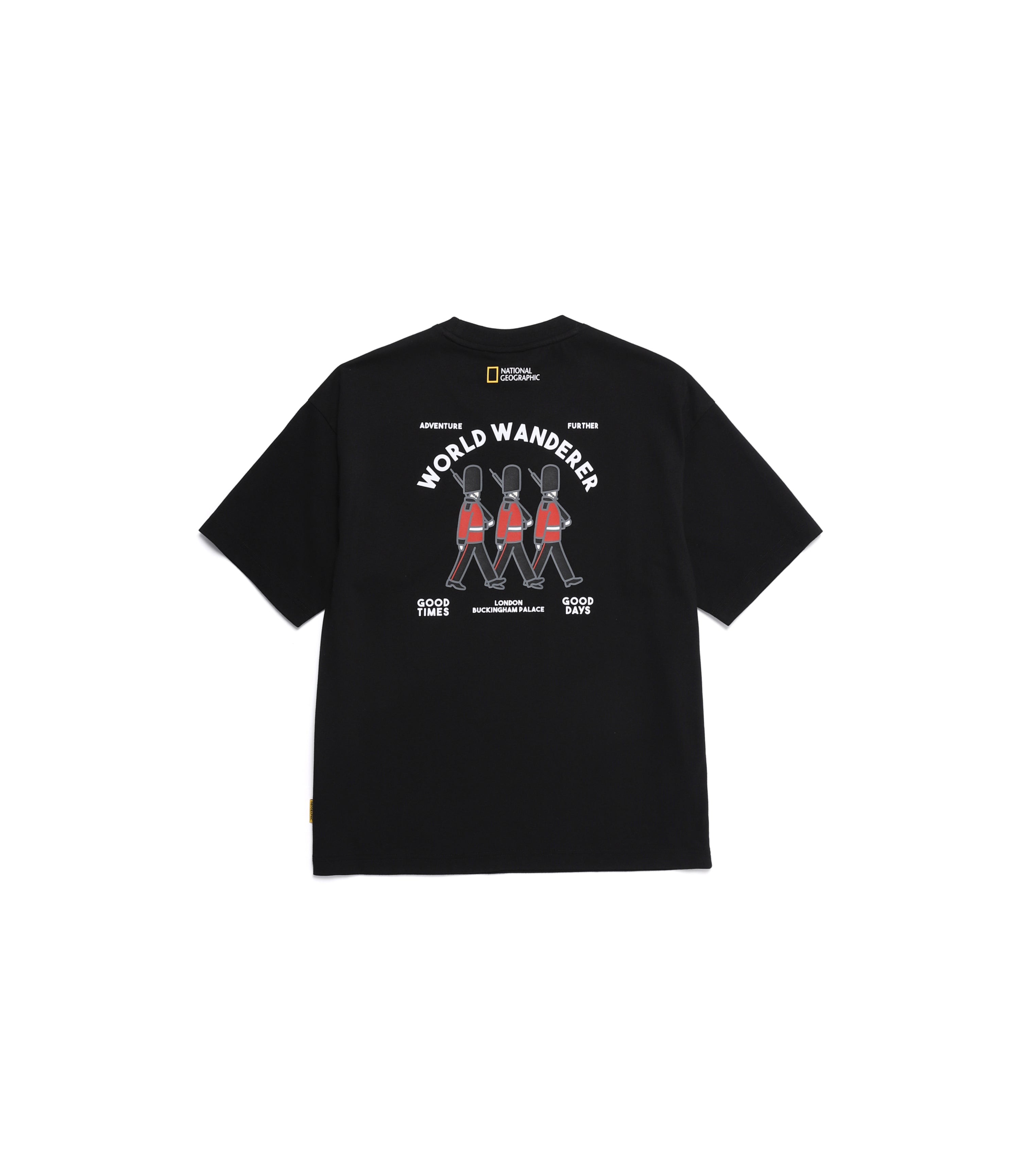 Unisex OVIS Wanderer Semi Over Fit Short Sleeve Tee<br>CARBON BLACK