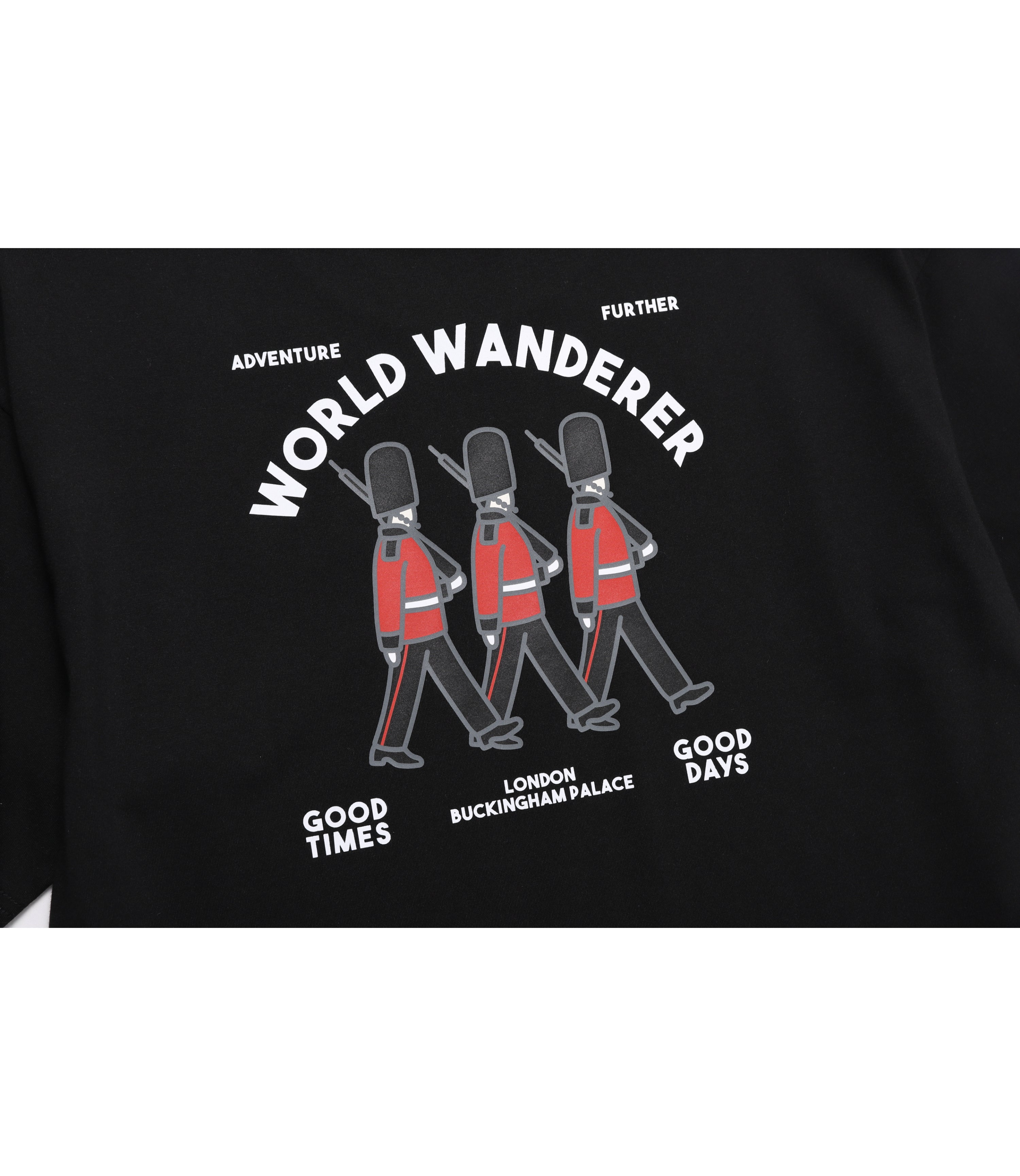 Unisex OVIS Wanderer Semi Over Fit Short Sleeve Tee<br>CARBON BLACK