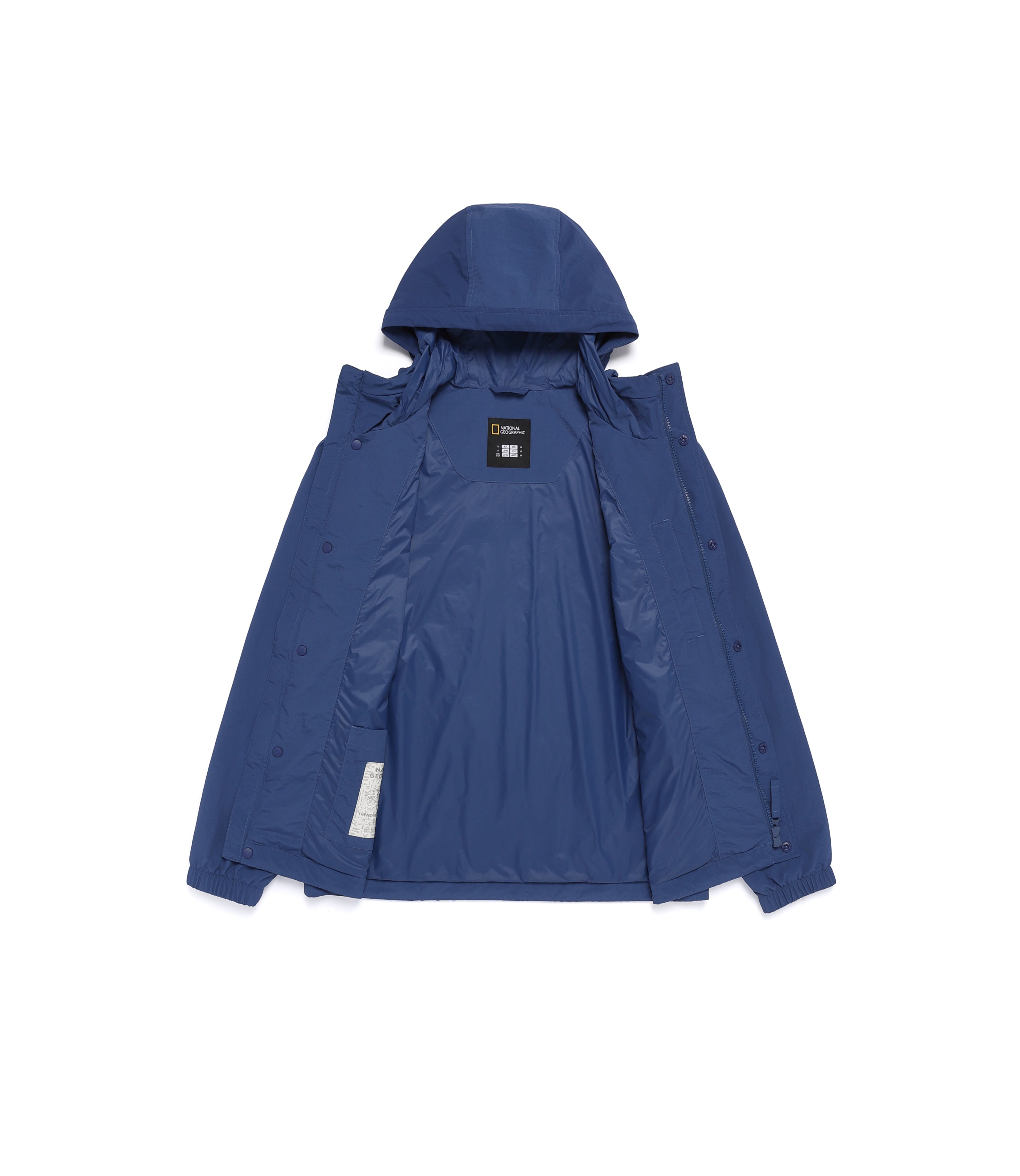 Unisex ORCA Taslan Hooded Outpocket Jumper<br>DARK BLUE