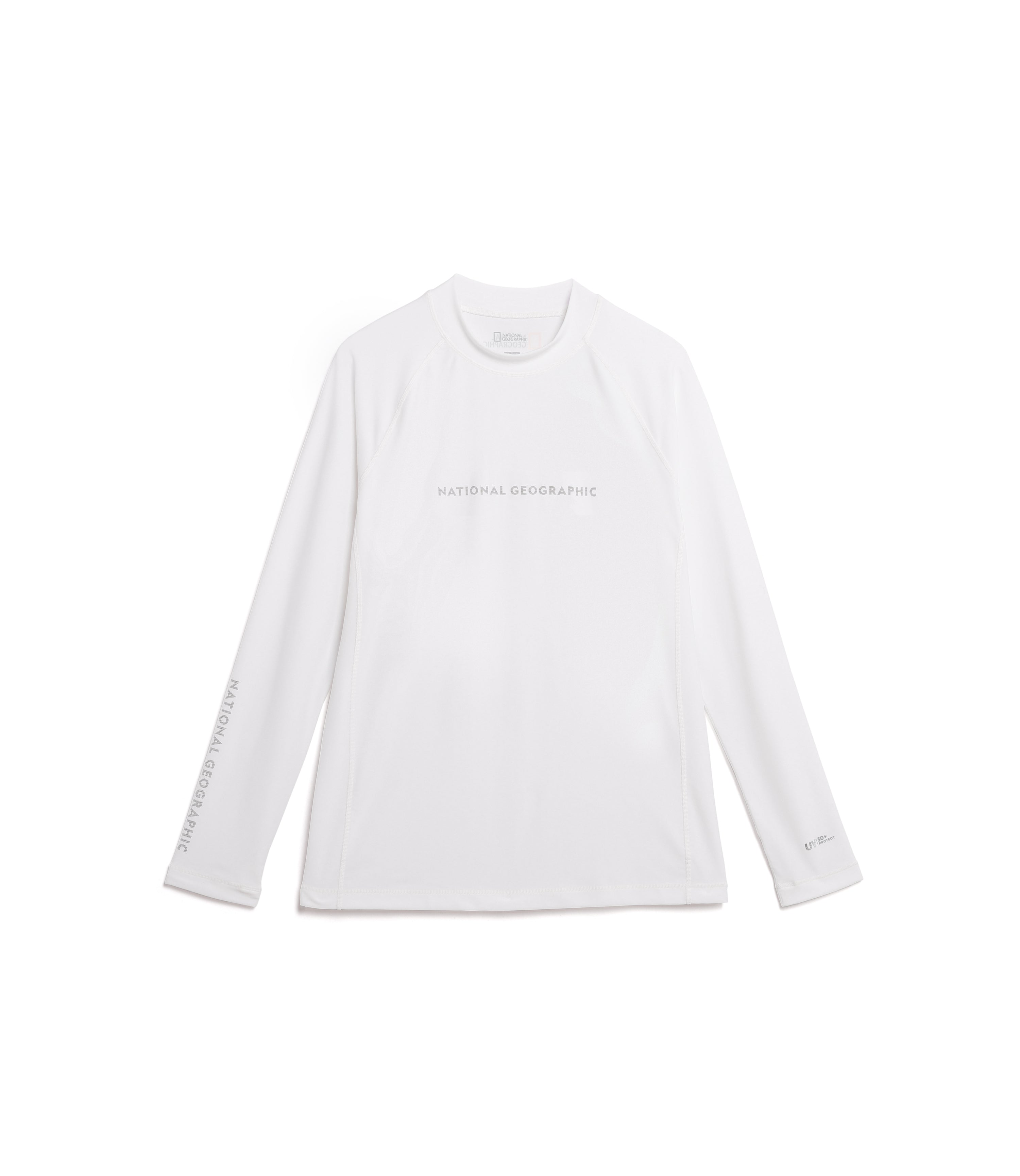 Men's Raglan Long Sleeve Rash Guard<br>WHITE