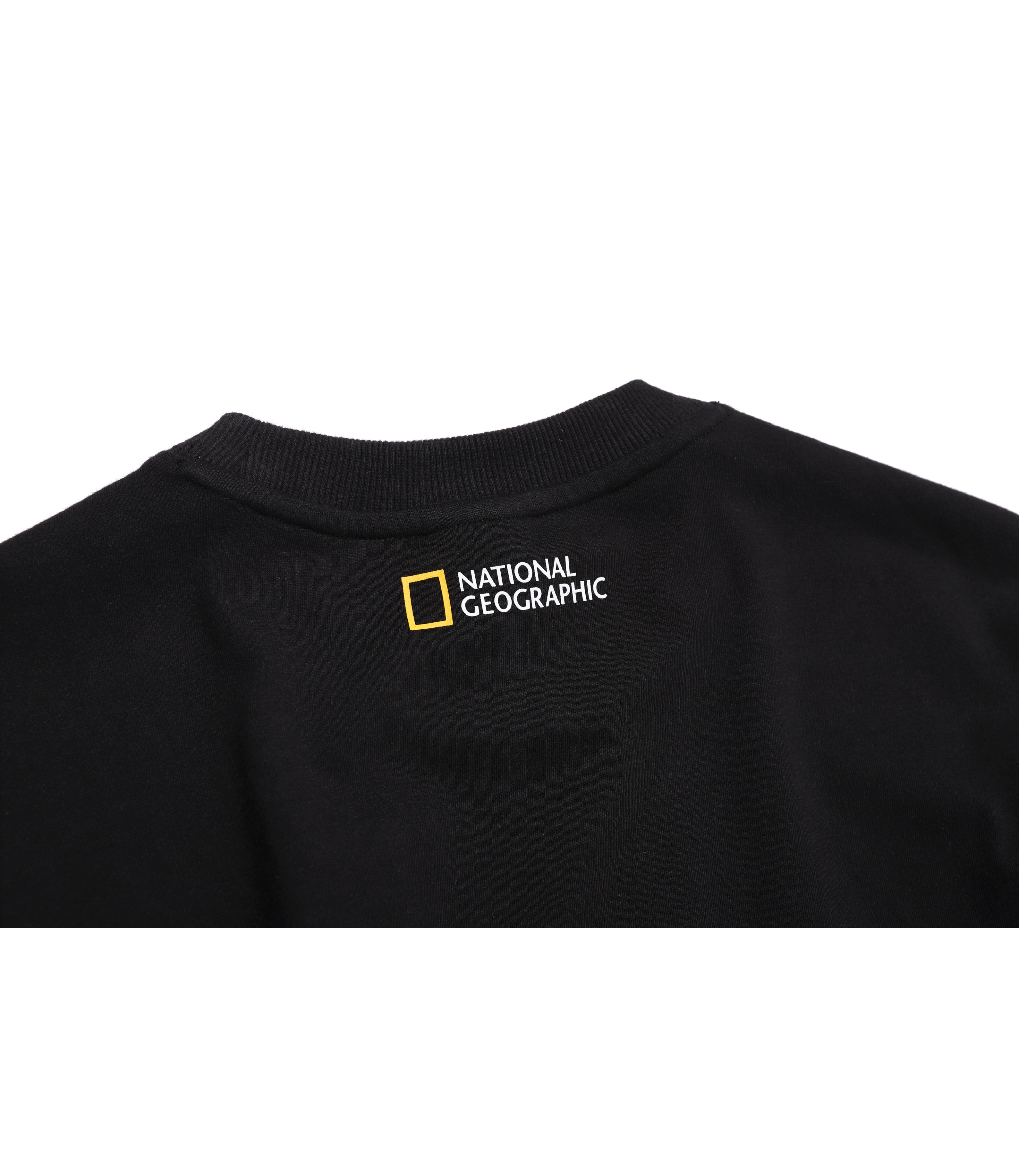 Unisex Animal Wappen Semi-Over Fit Long Sleeve Tee<br>CARBON BLACK