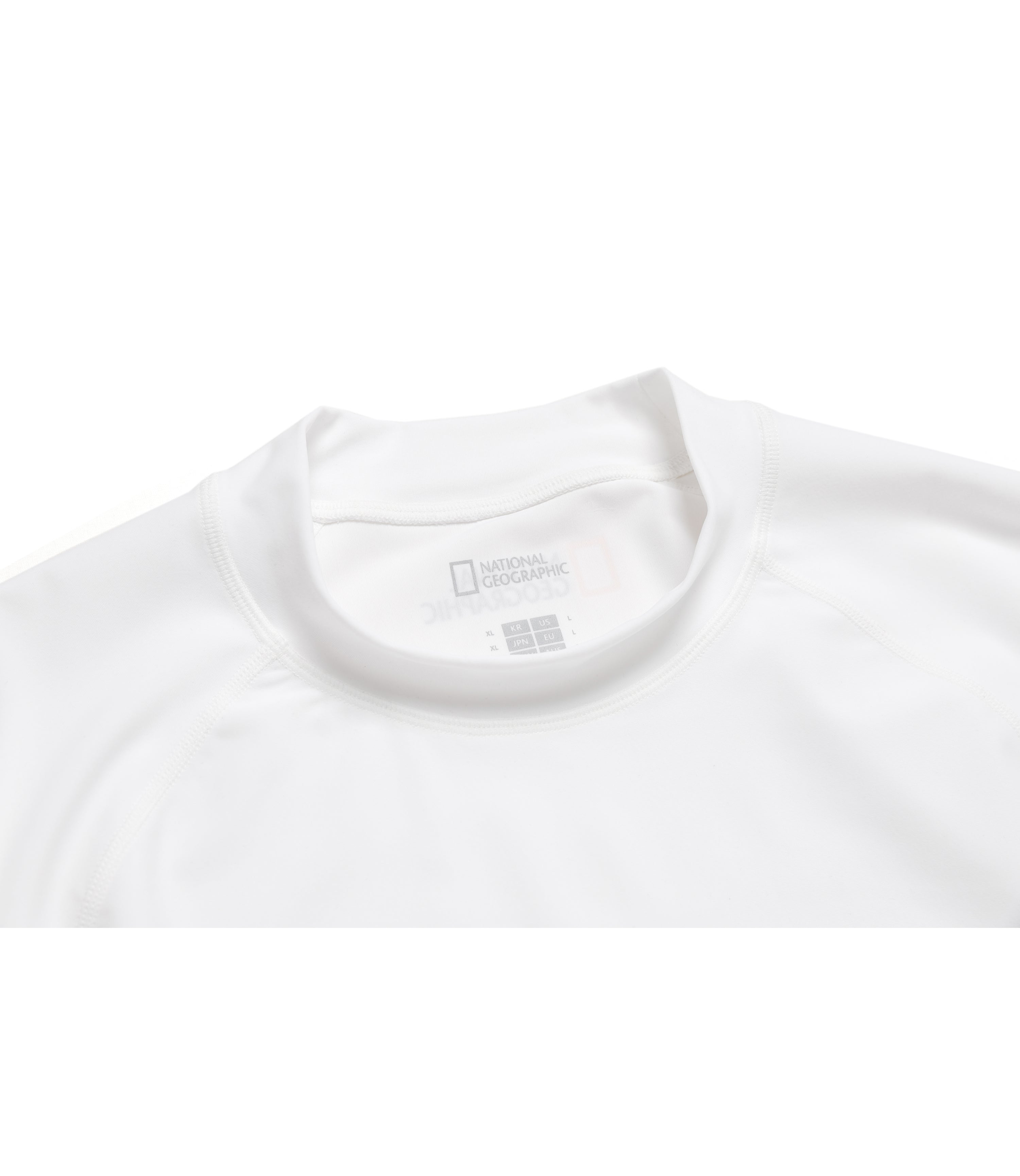 Men's Raglan Long Sleeve Rash Guard<br>WHITE