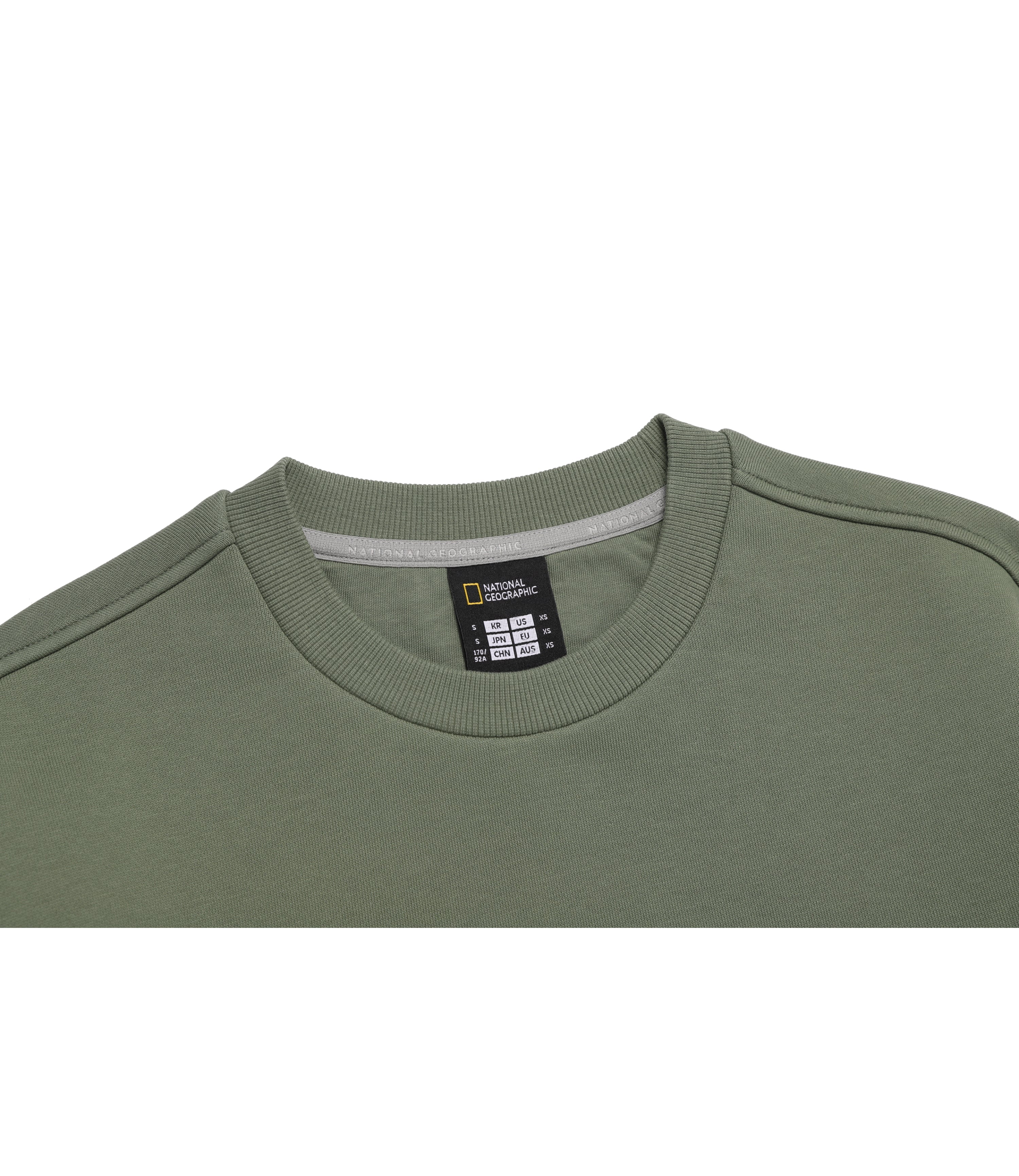 Unisex FOLHAS Small Logo Sweatshirt<br>MILITARY KHAKI