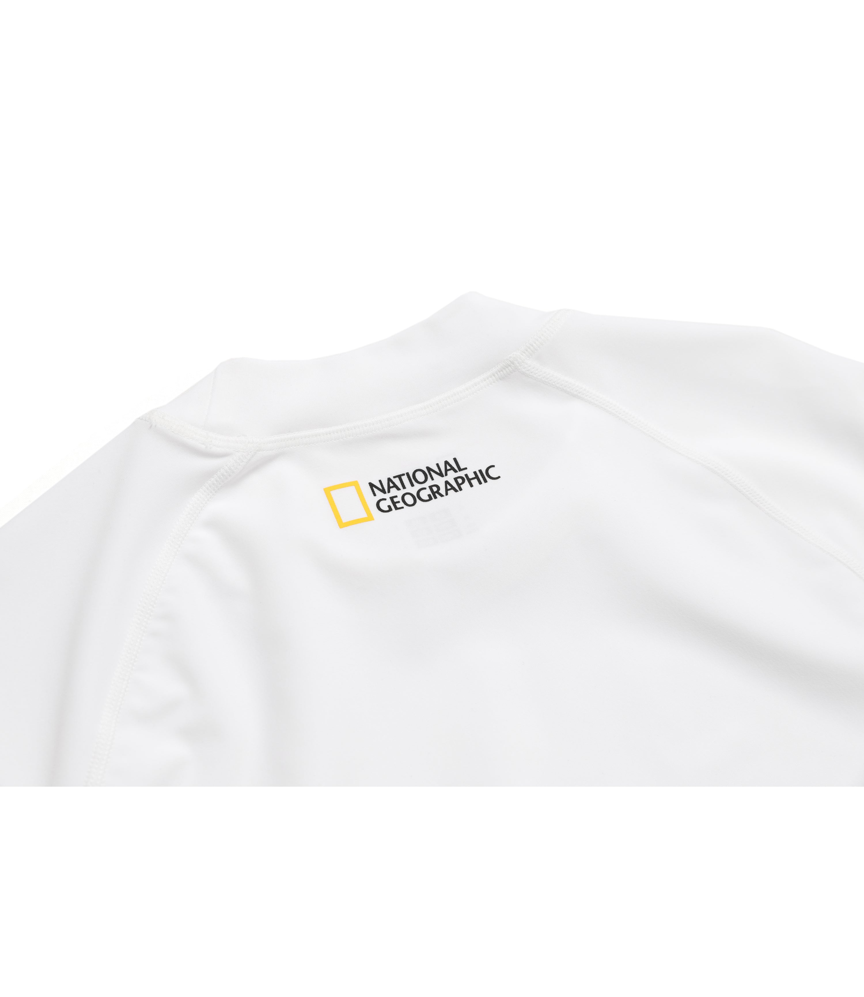 Men's Raglan Long Sleeve Rash Guard<br>WHITE