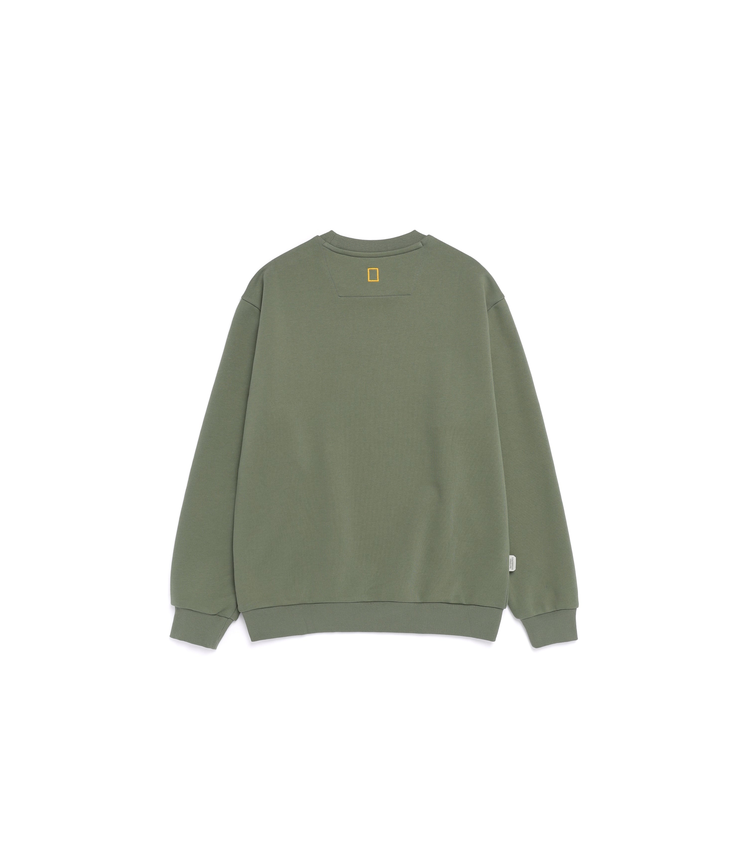 Unisex FOLHAS Small Logo Sweatshirt<br>MILITARY KHAKI