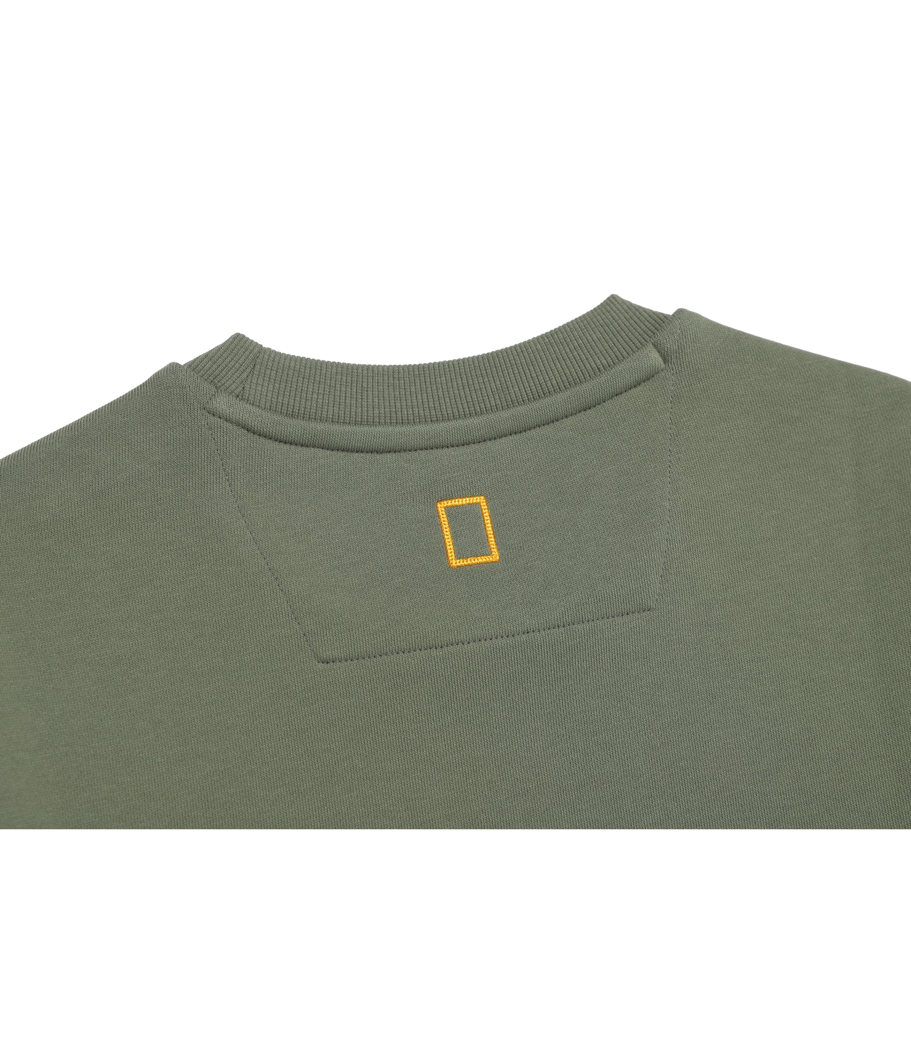 Unisex FOLHAS Small Logo Sweatshirt<br>MILITARY KHAKI