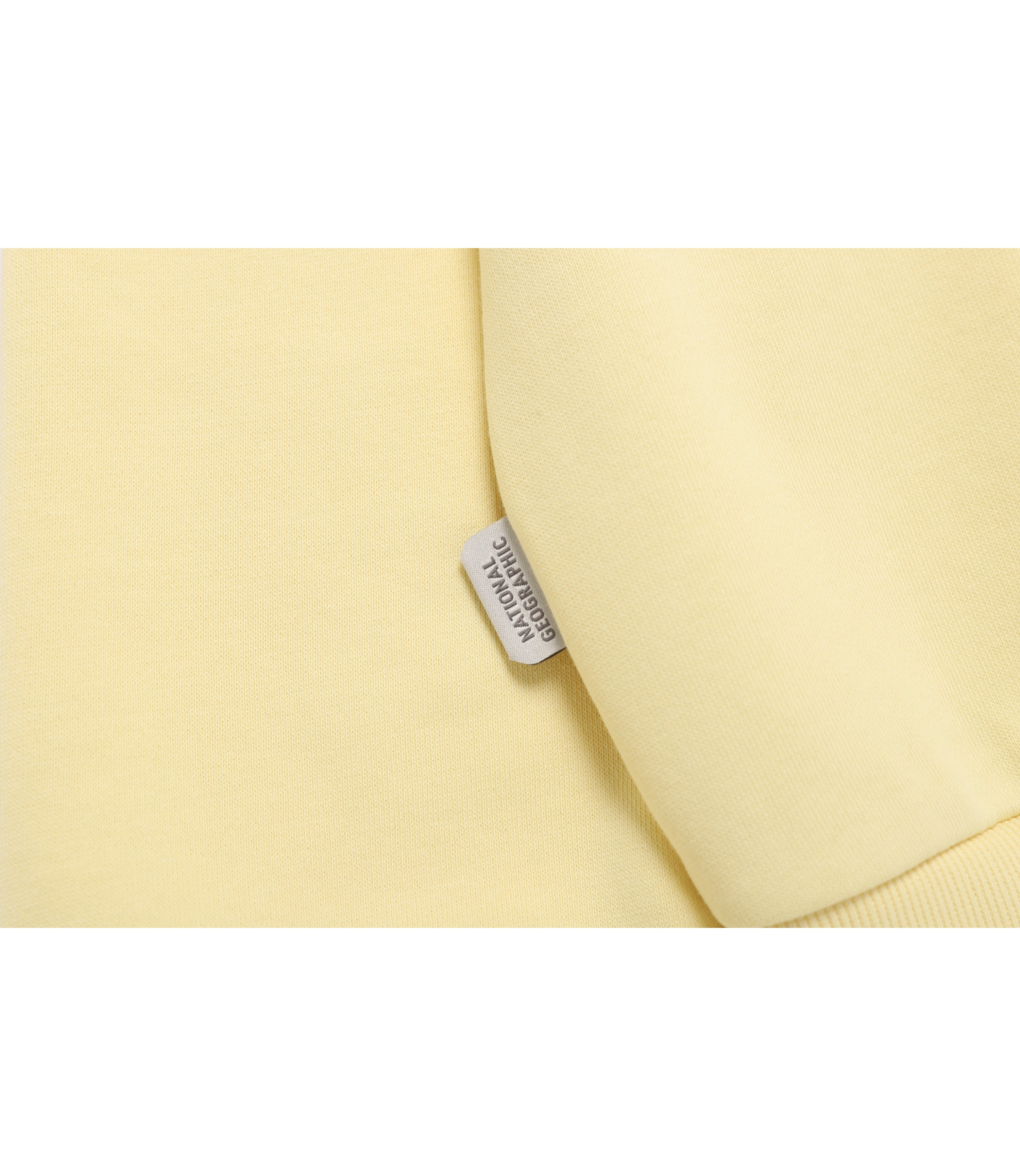 Unisex FOLHAS Small Logo Sweatshirt<br>PALE YELLOW
