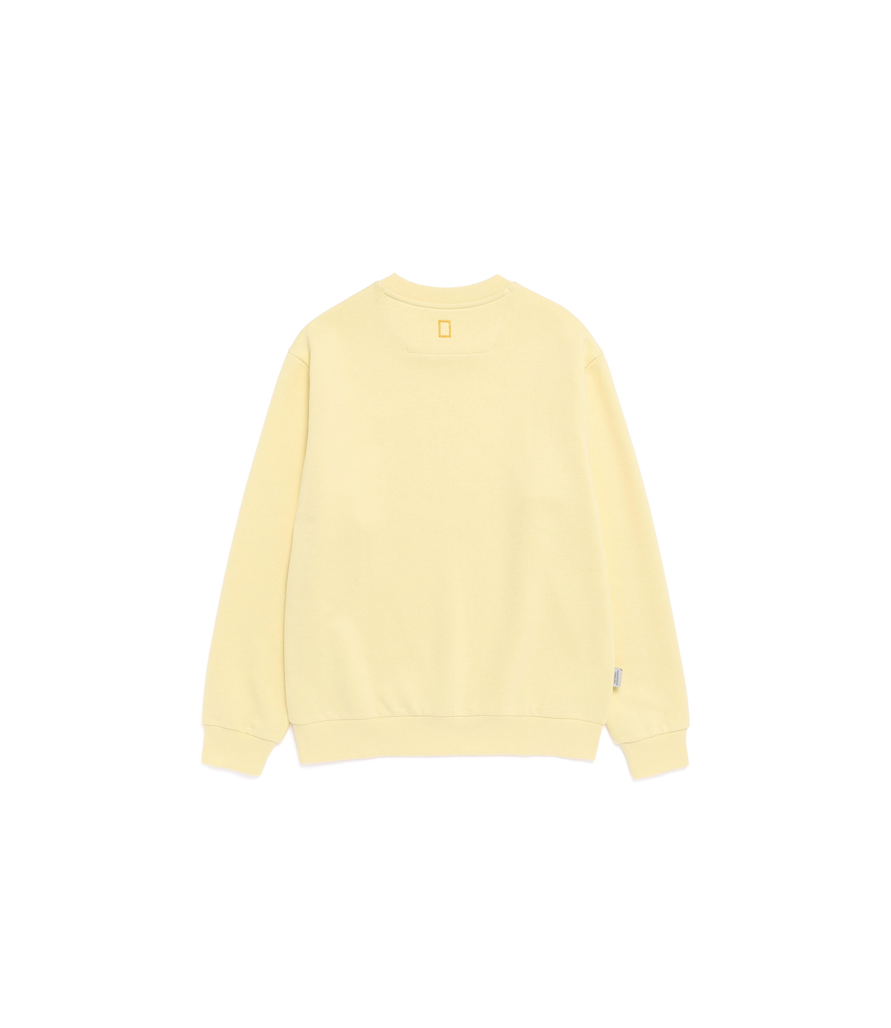 Unisex FOLHAS Small Logo Sweatshirt<br>PALE YELLOW