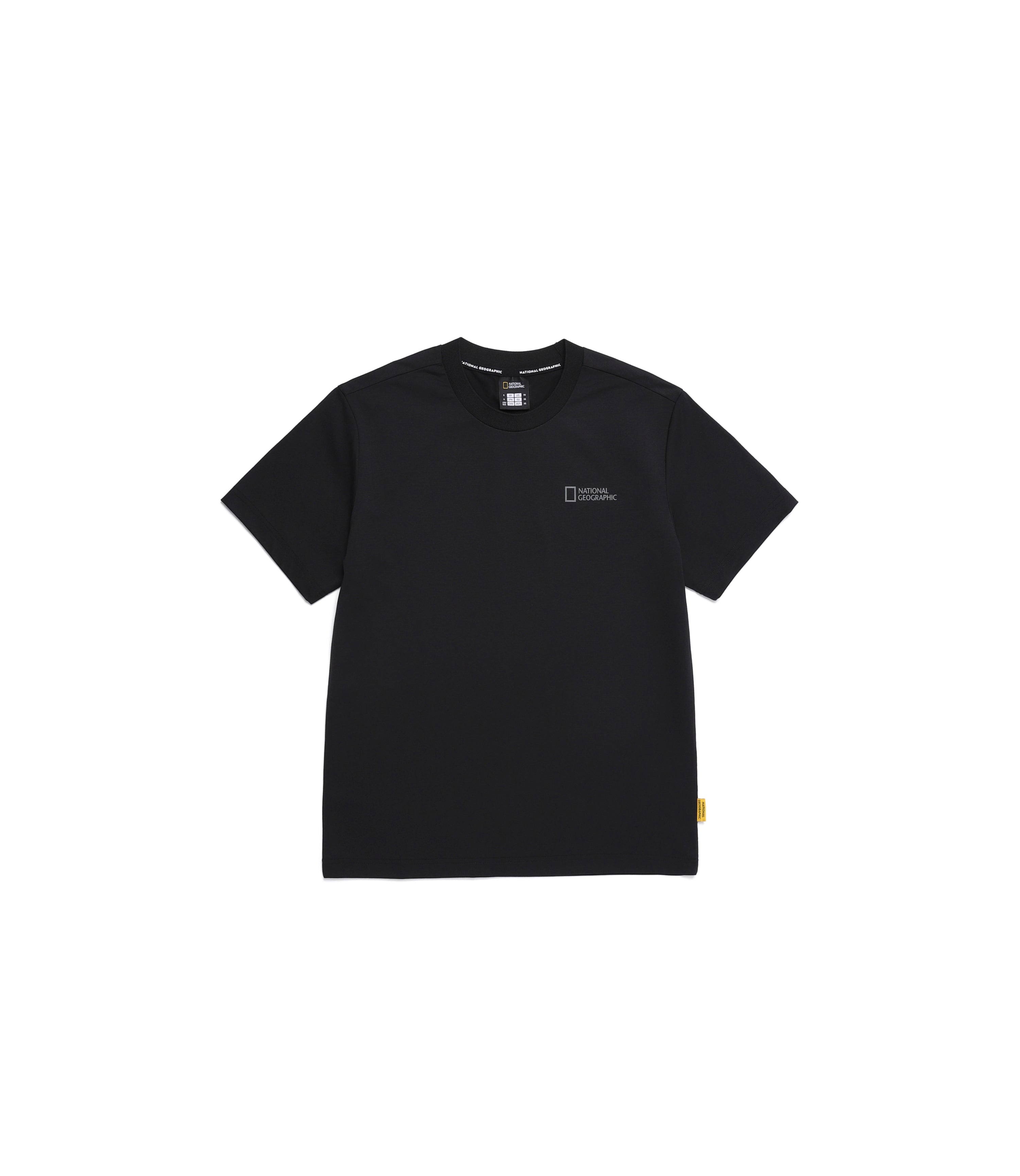 Unisex CROW Coolmax Small Logo Short Sleeve Tee<br>CARBON BLACK