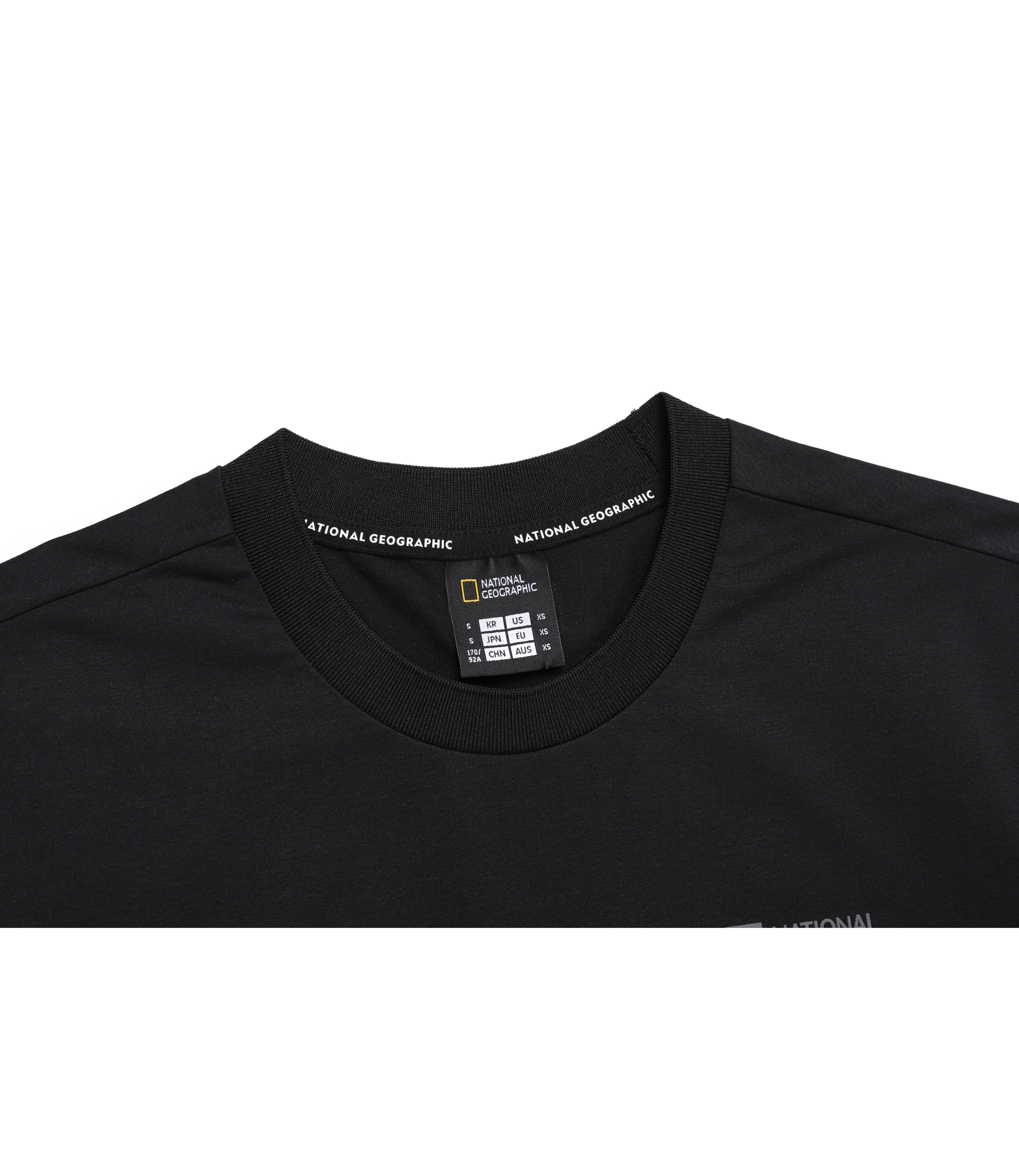 Unisex CROW Coolmax Small Logo Short Sleeve Tee<br>CARBON BLACK