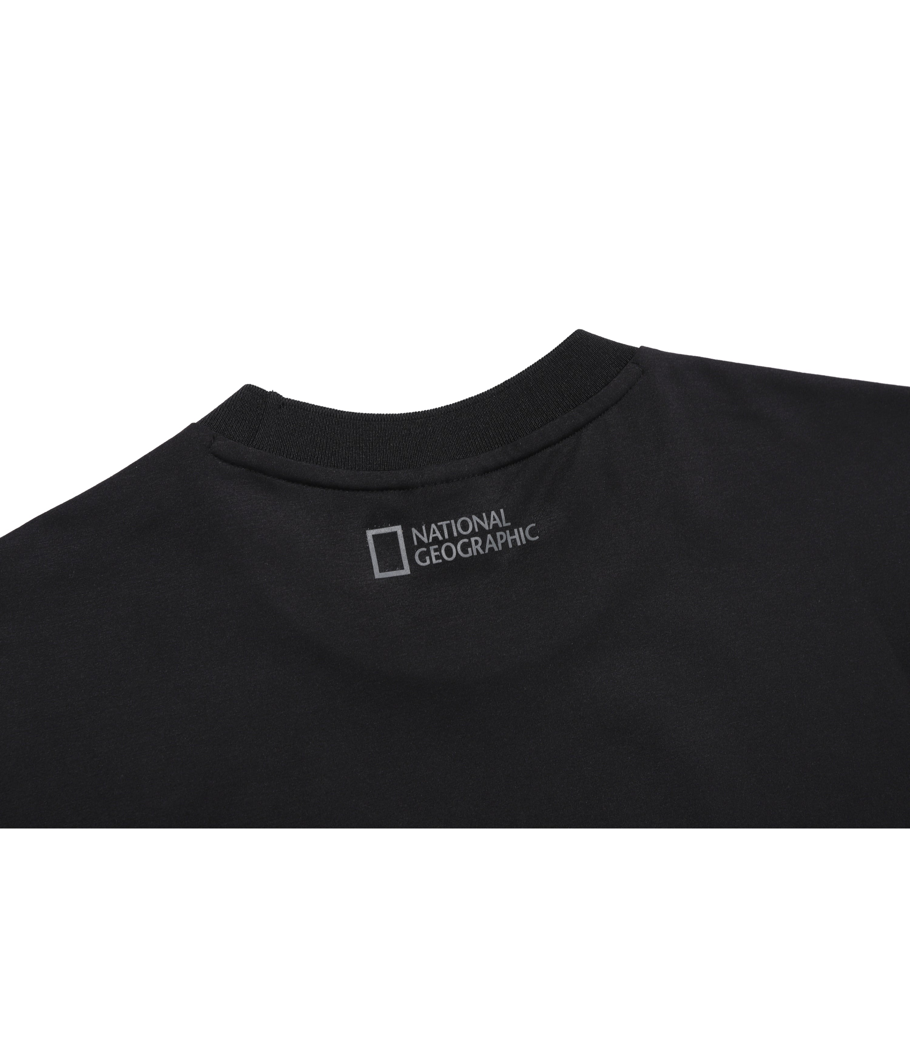 Unisex CROW Coolmax Small Logo Short Sleeve Tee<br>CARBON BLACK