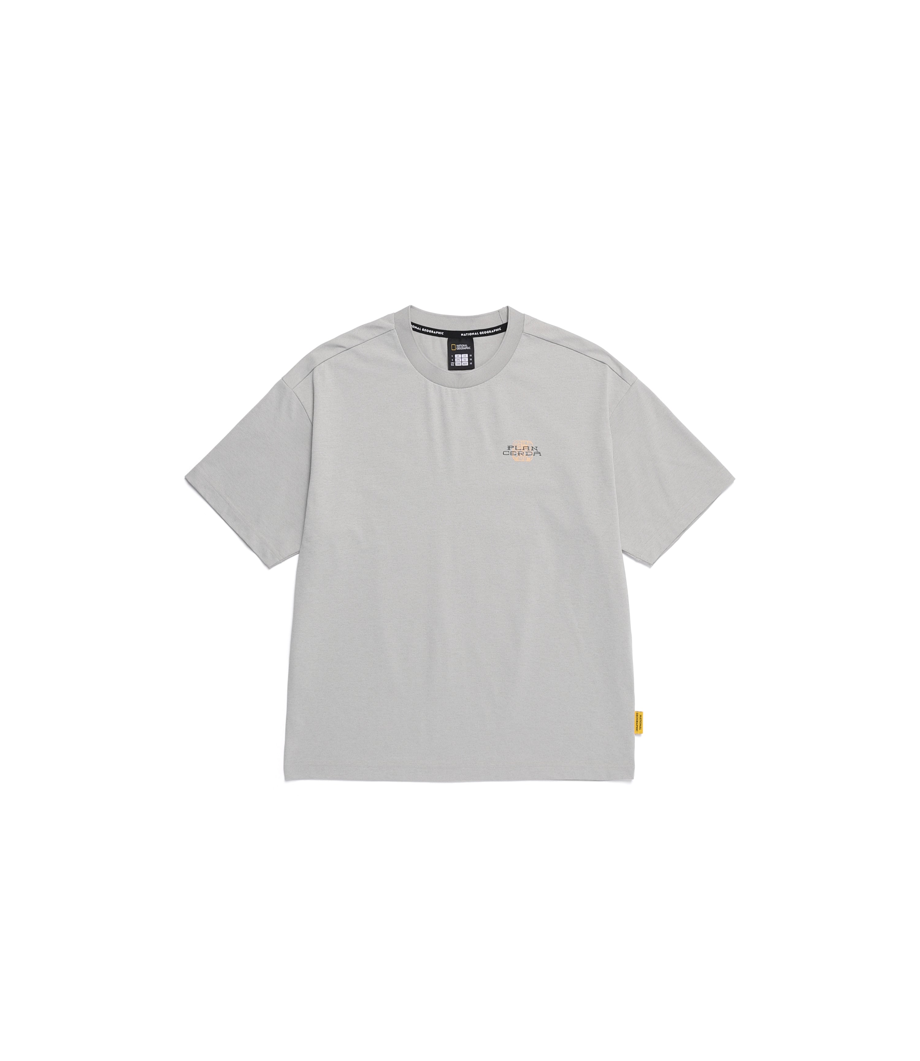 Unisex CROW Coolmax Barcelona Semi Over Fit Short Sleeve<br>AGATE GREY