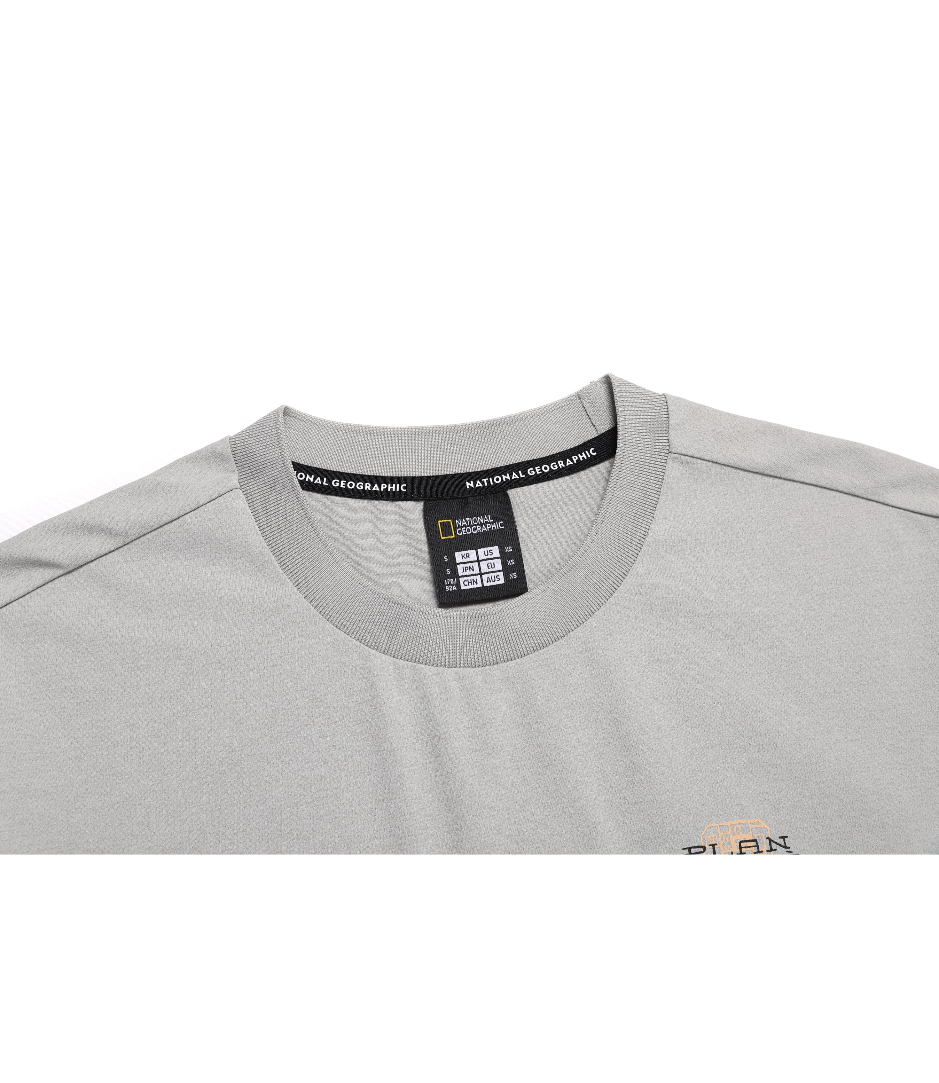 Unisex CROW Coolmax Barcelona Semi Over Fit Short Sleeve<br>AGATE GREY