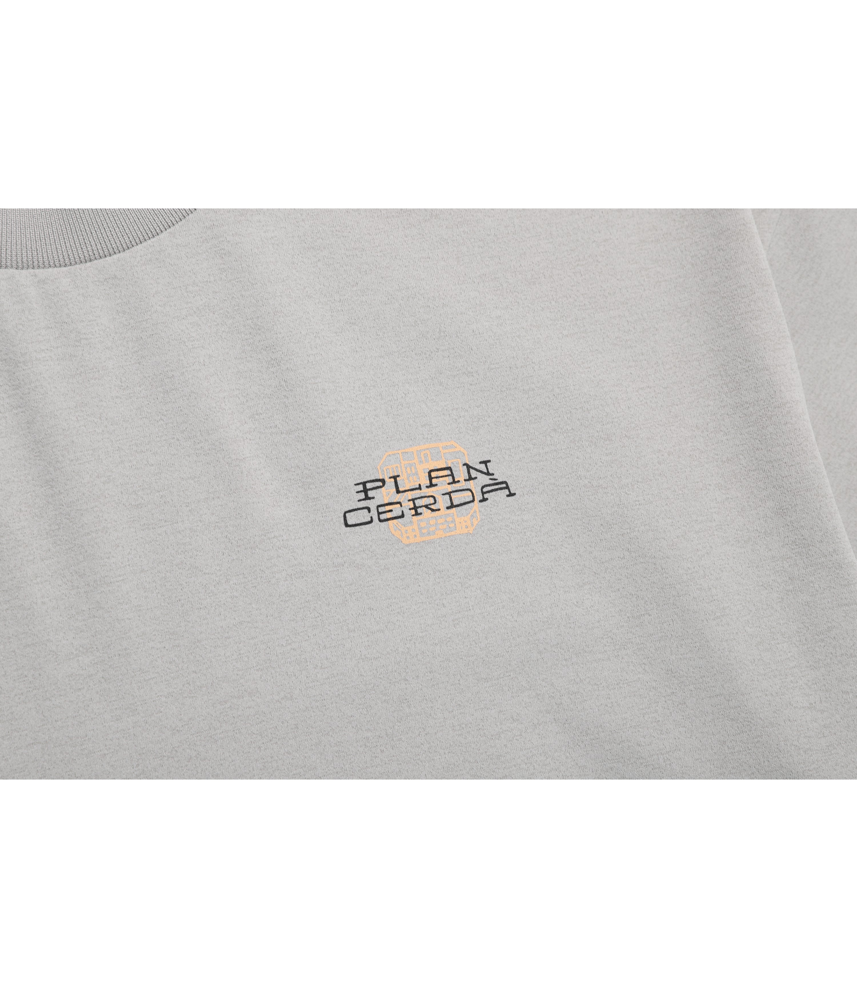 Unisex CROW Coolmax Barcelona Semi Over Fit Short Sleeve<br>AGATE GREY