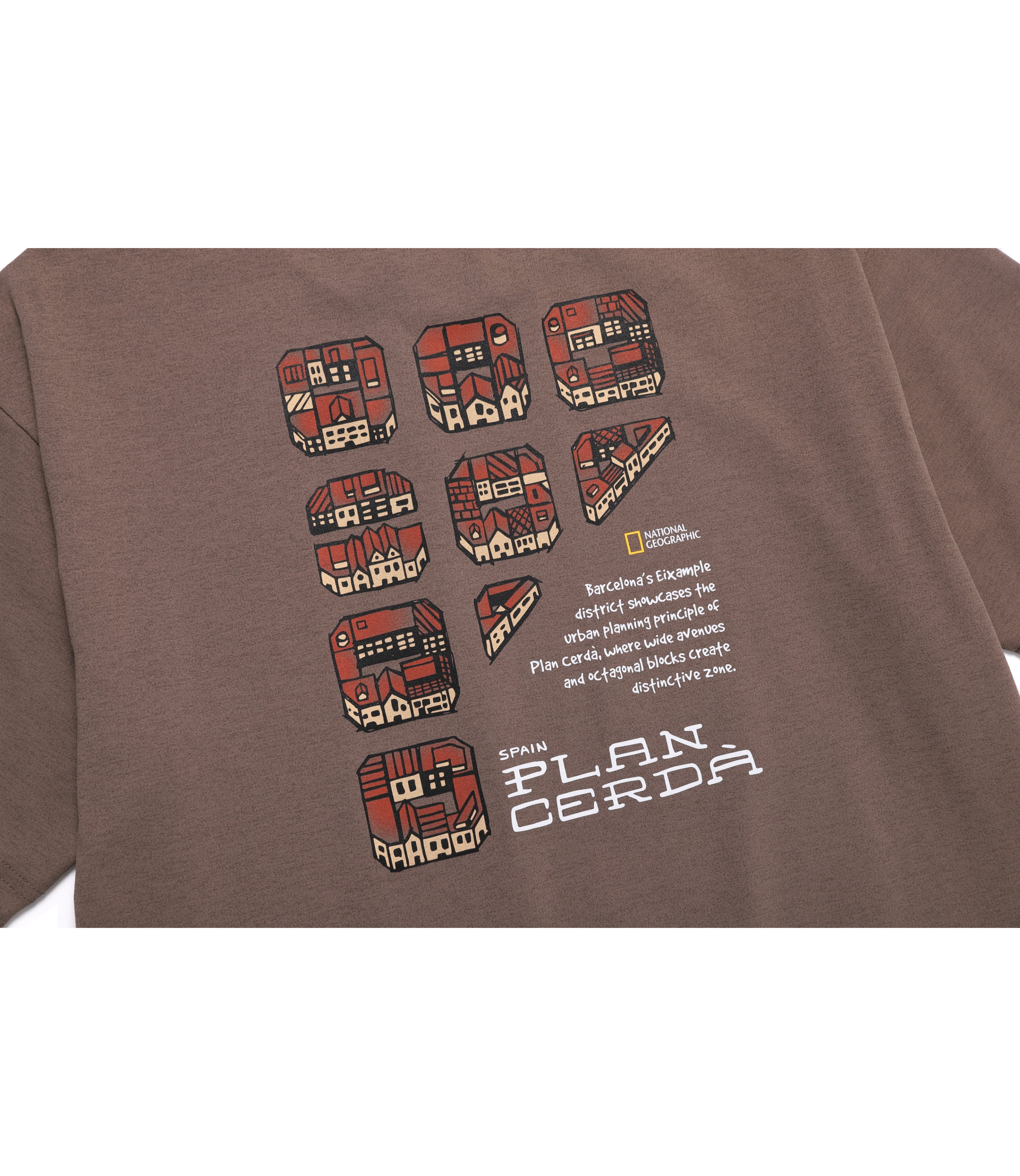 Unisex CROW Coolmax Barcelona Semi Over Fit Short Sleeve<br>CINNAMON