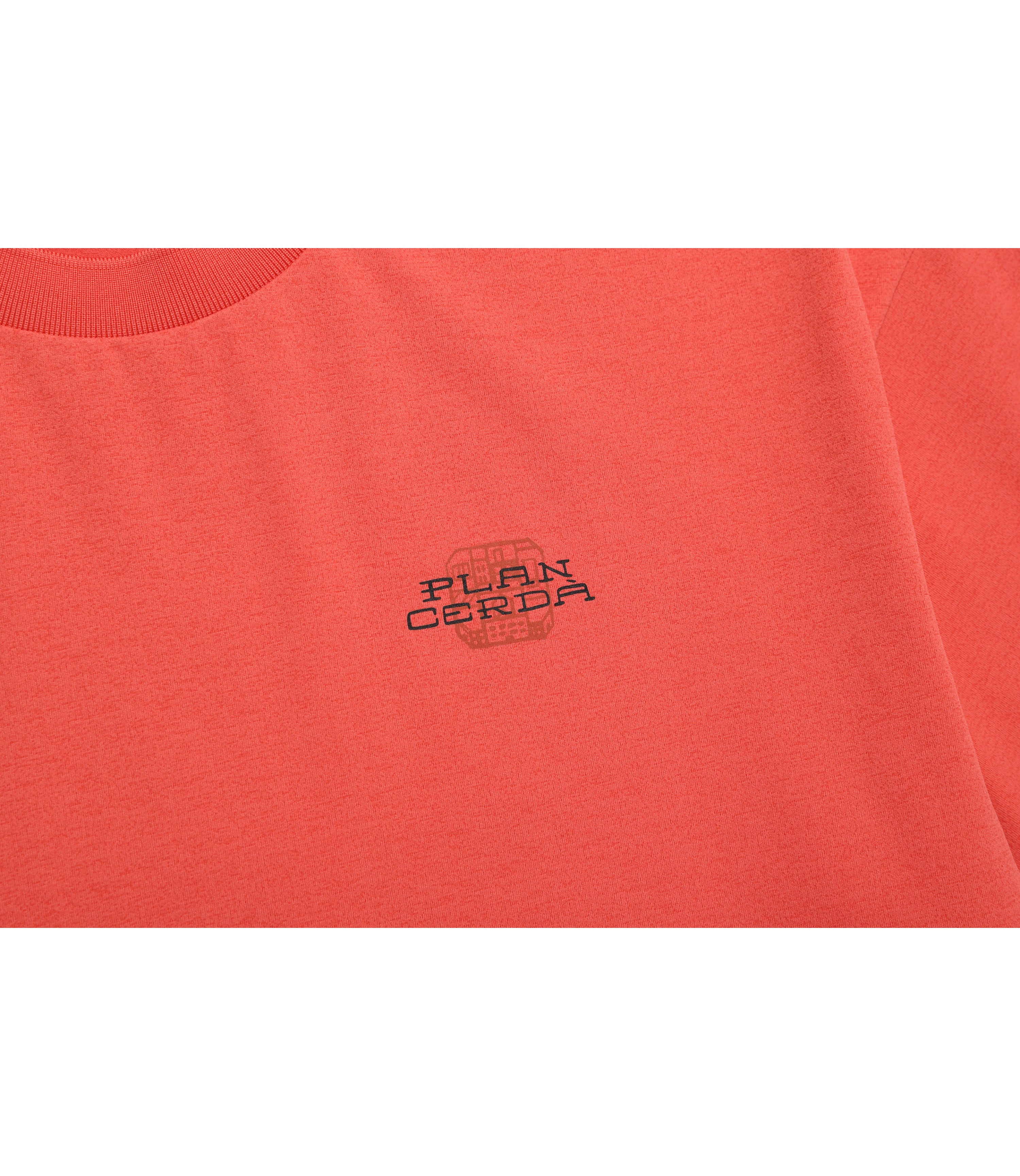 Unisex CROW Coolmax Barcelona Semi Over Fit Short Sleeve<br>L/ORANGE