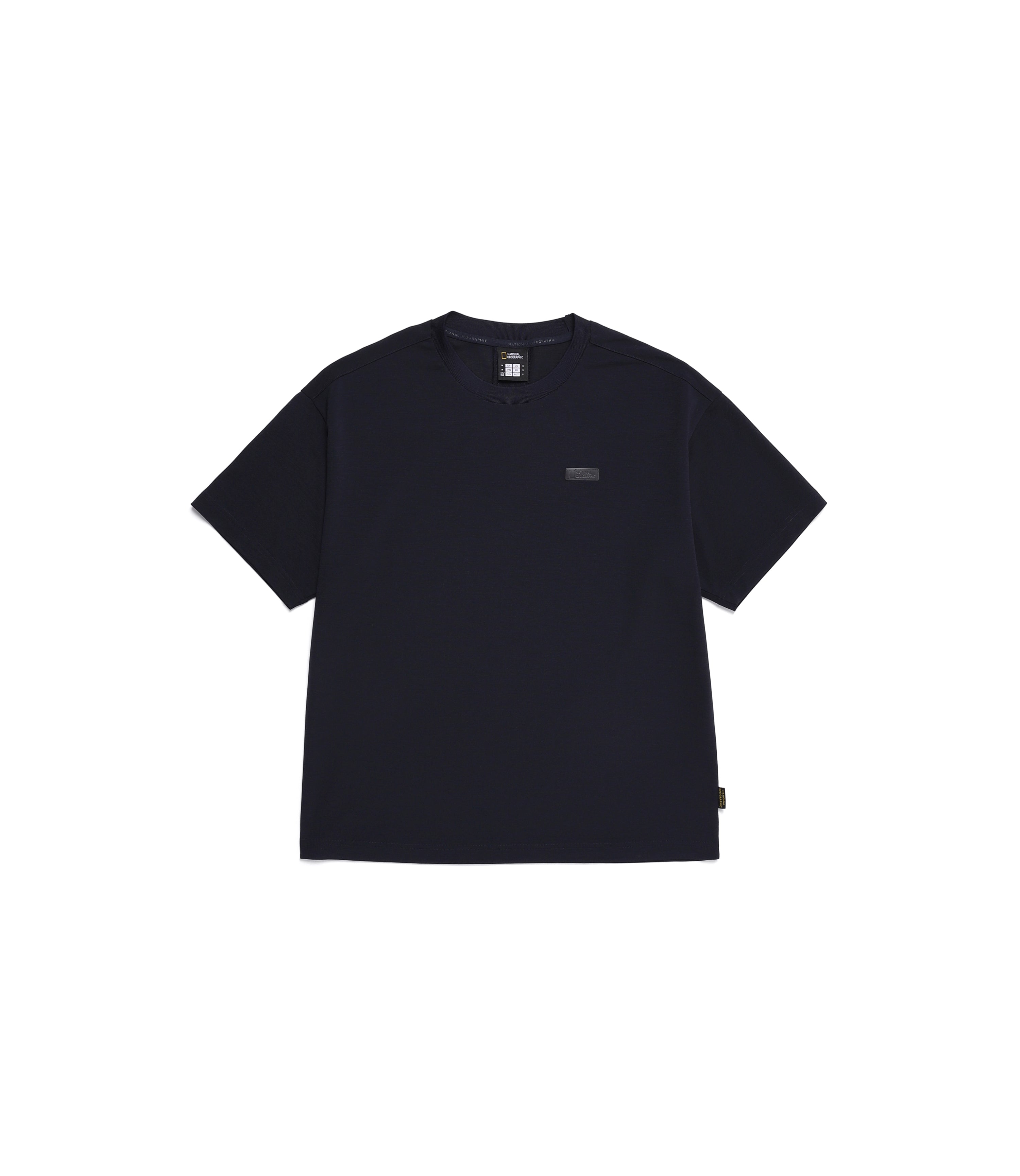 Unisex WELLAKA Functional Semi-Oversized Fit Short Sleeve Tee<br>DEEP SEA NAVY