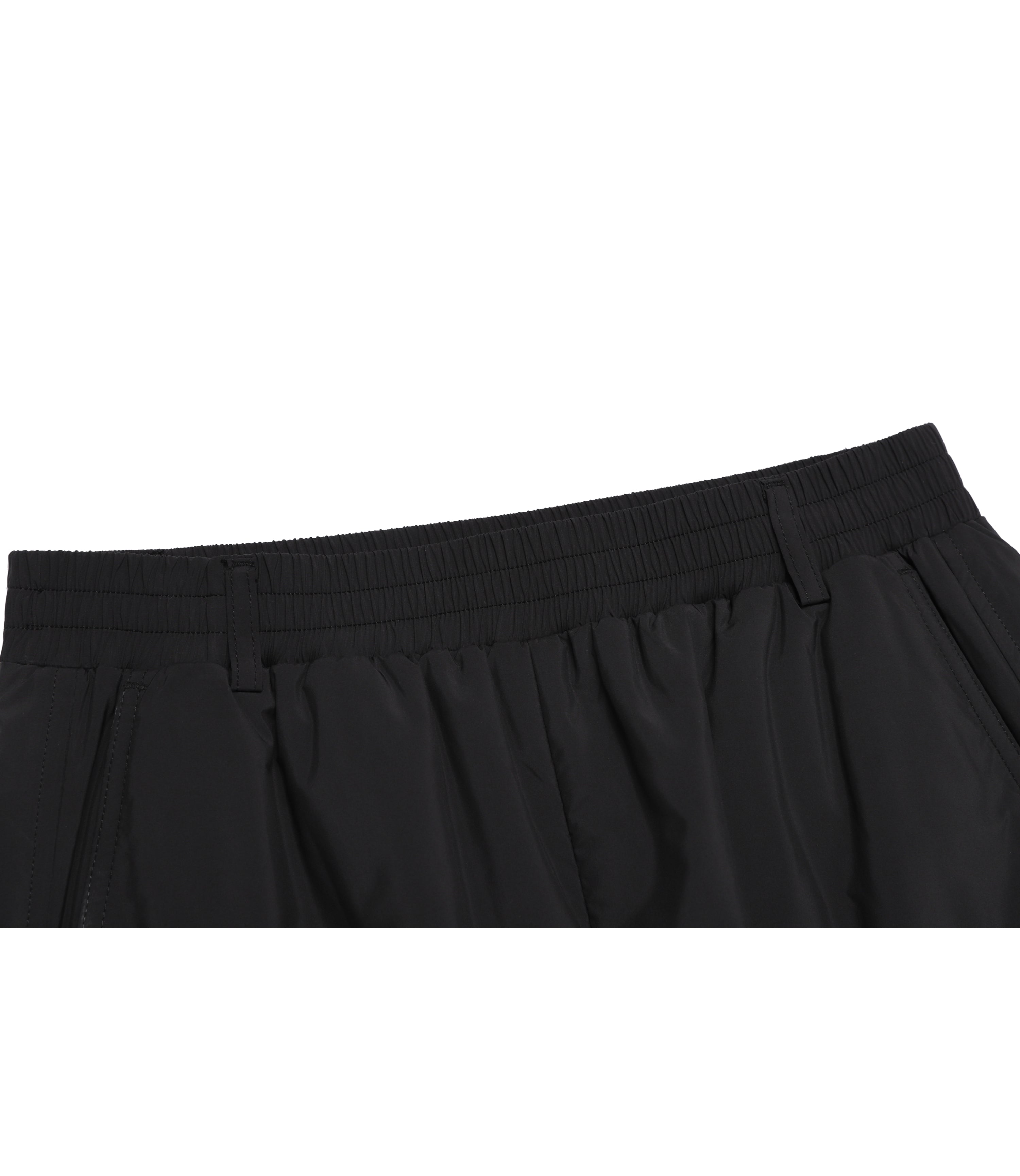 Women's PO'O-ULI Non-Quilted Long Skirt<br>BLACK