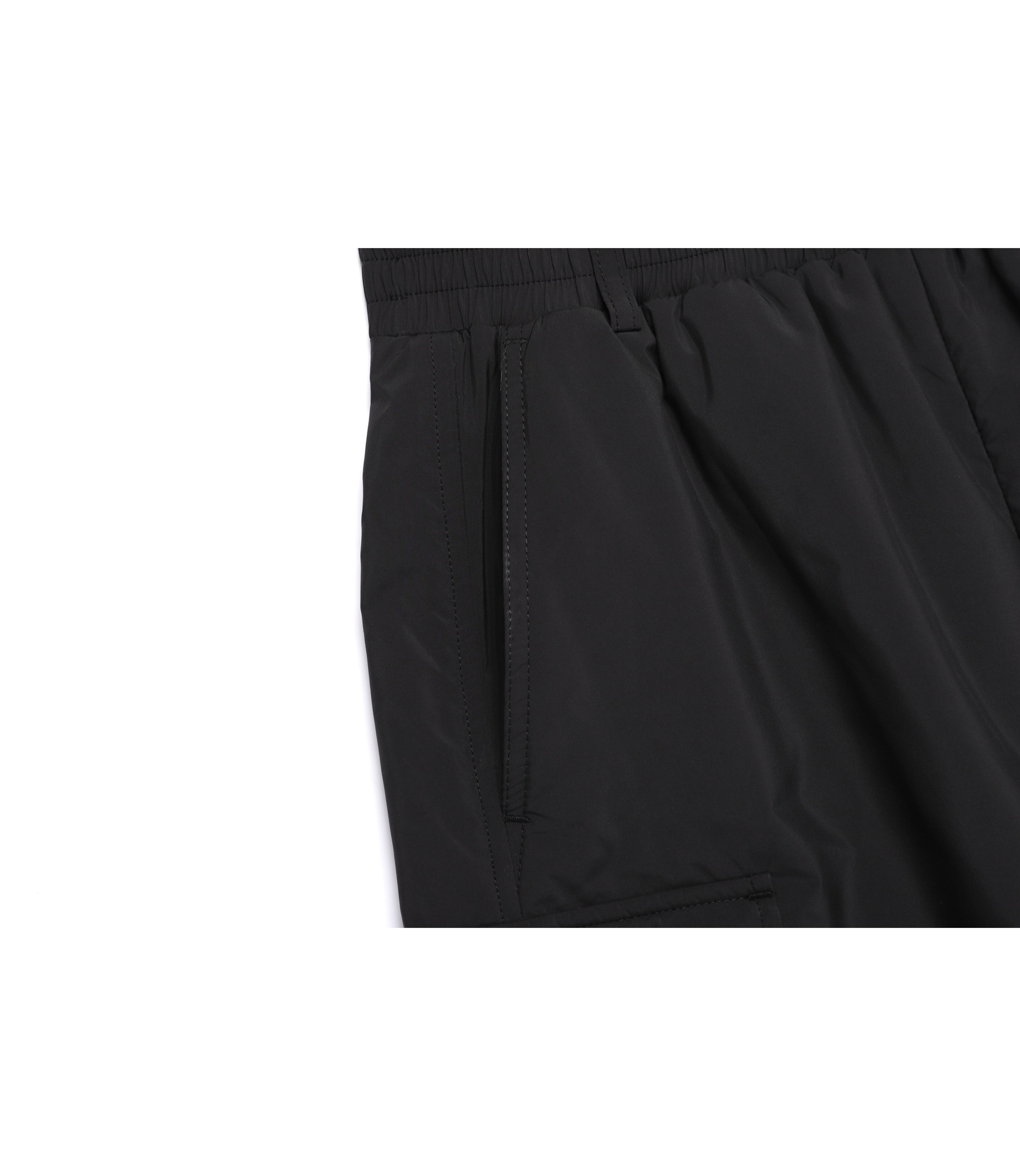 Women's PO'O-ULI Non-Quilted Long Skirt<br>BLACK