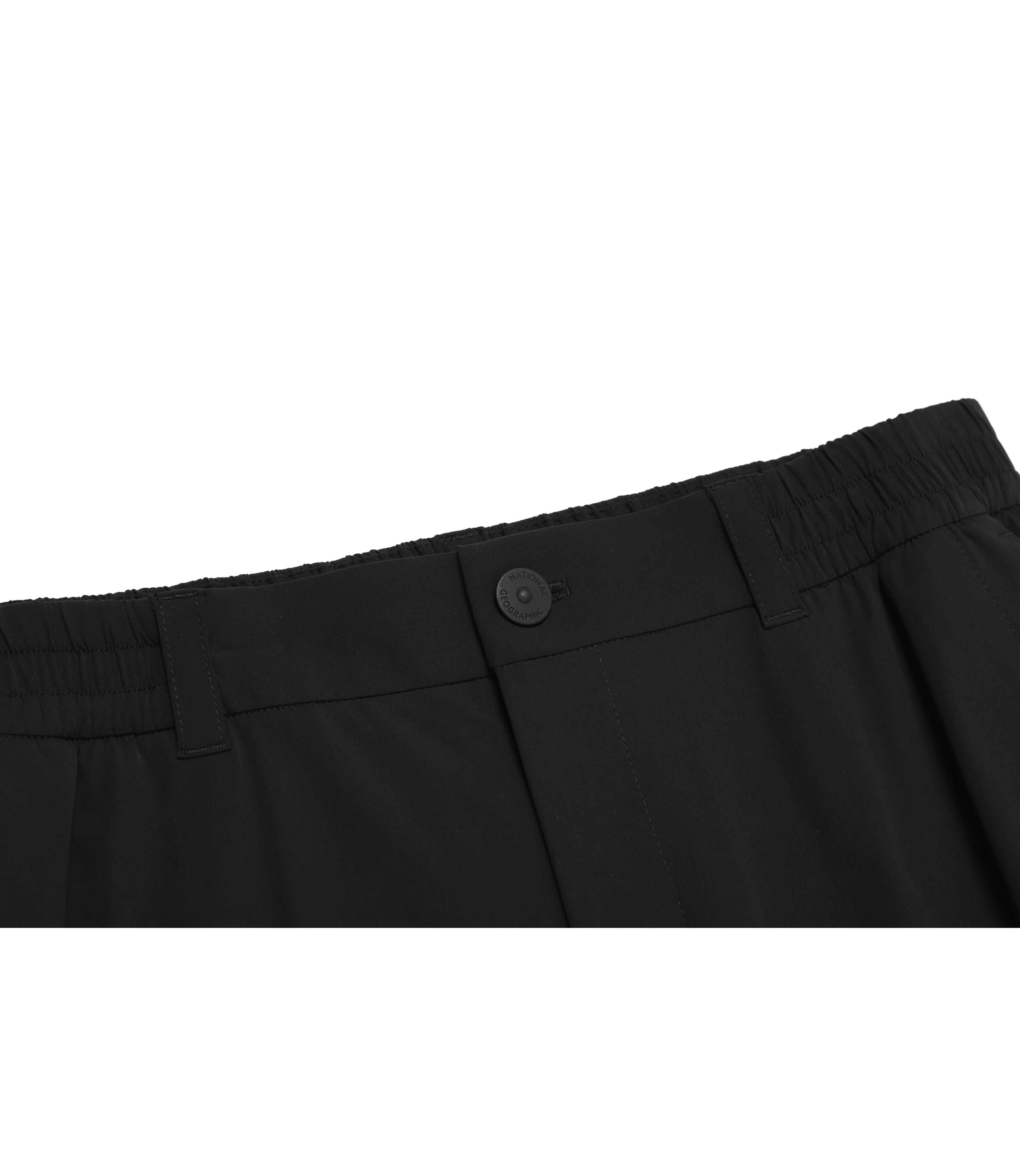 Men's CROW Semi-Loose Fit Straight Cargo Pants<br>BLACK