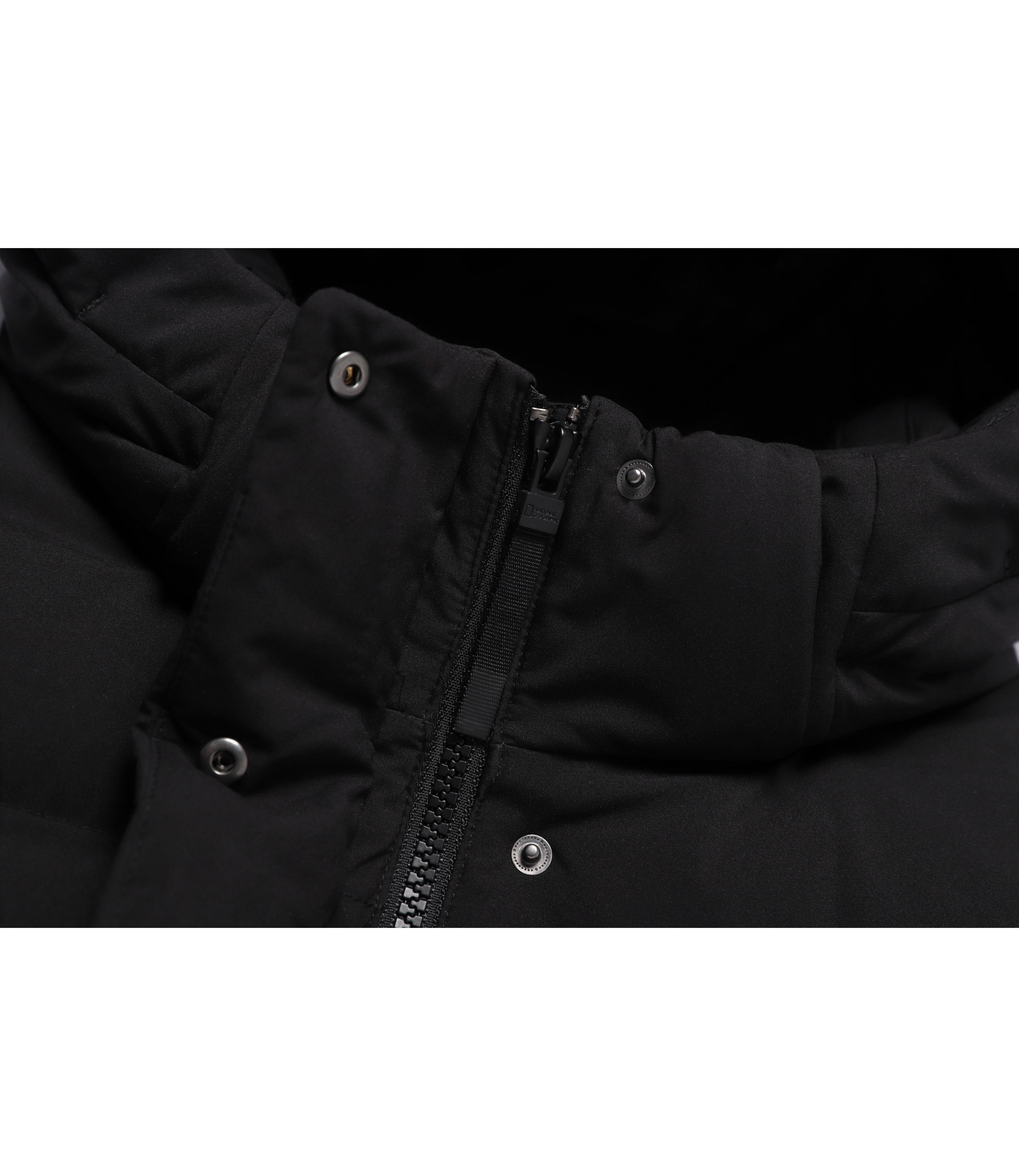 Women's Mid-Length Detachable Hooded Goose Down Jumper<br>BLACK