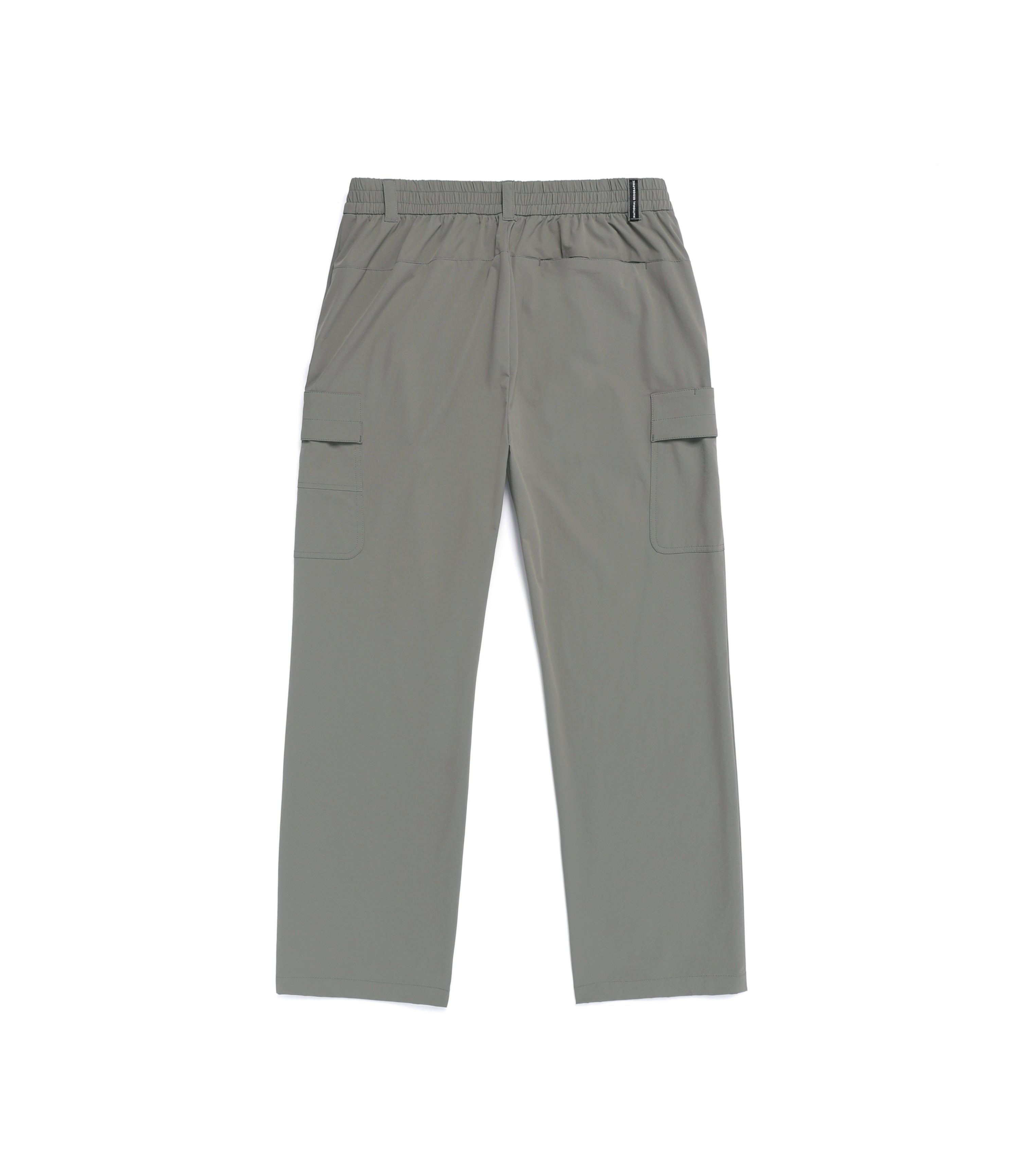 Men's CROW Semi-Loose Fit Straight Cargo Pants<br>G/KHAKI