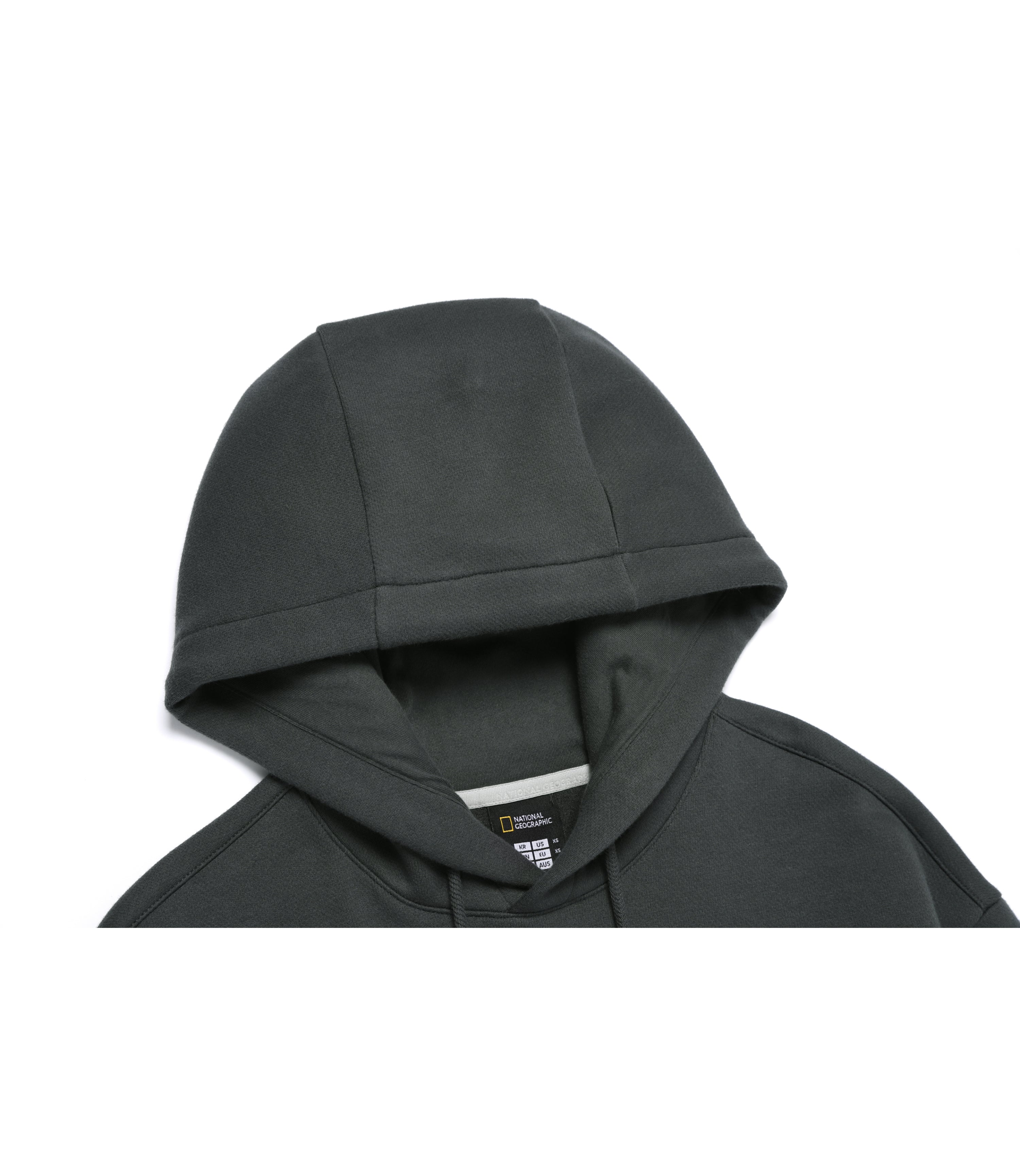 Unisex Animal Graphic Semi-Oversized Hoodie<br>GREY