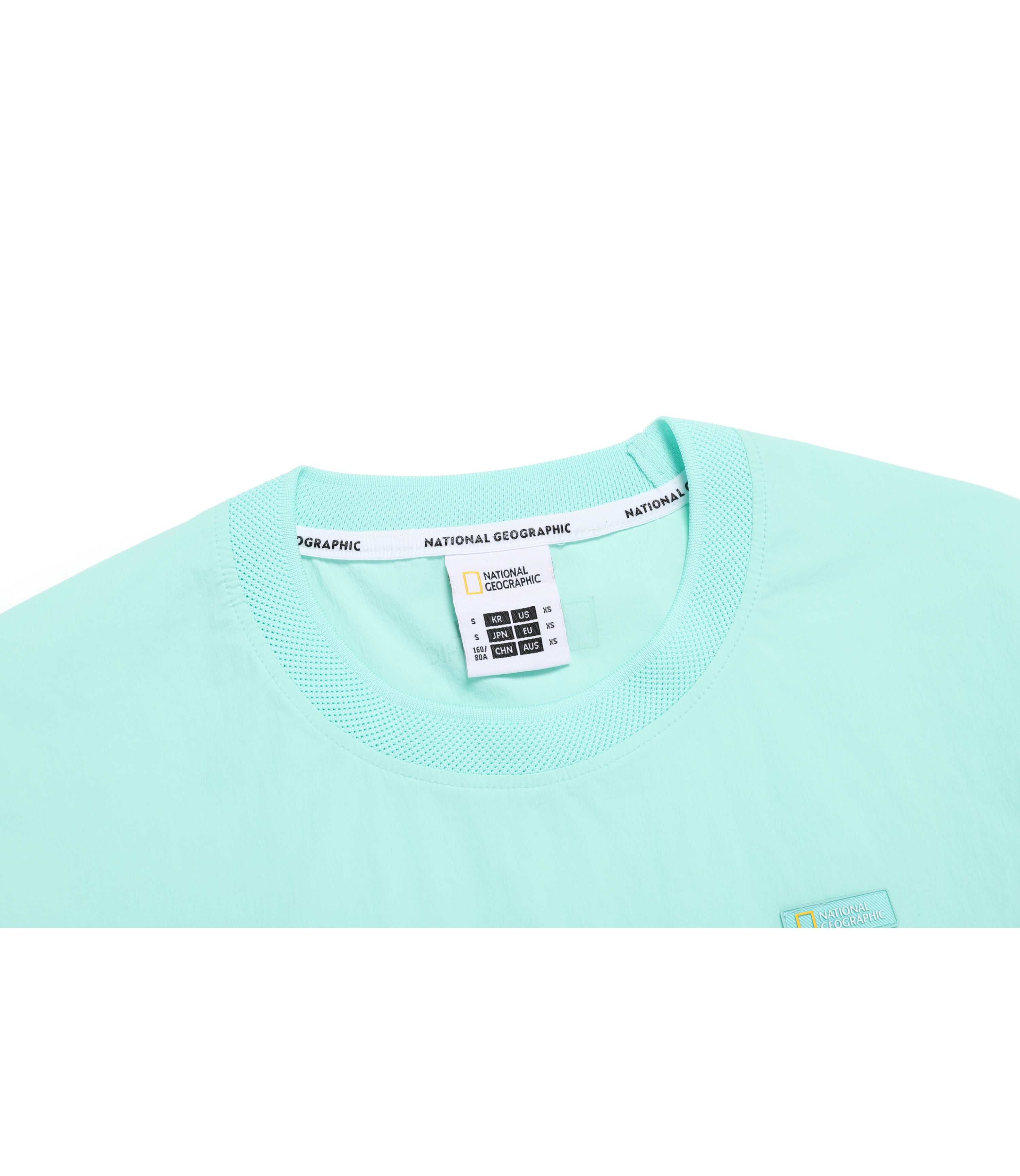 Unisex ADELIE Light Woven Stretch Round Neck Short Sleeve<br>MINT